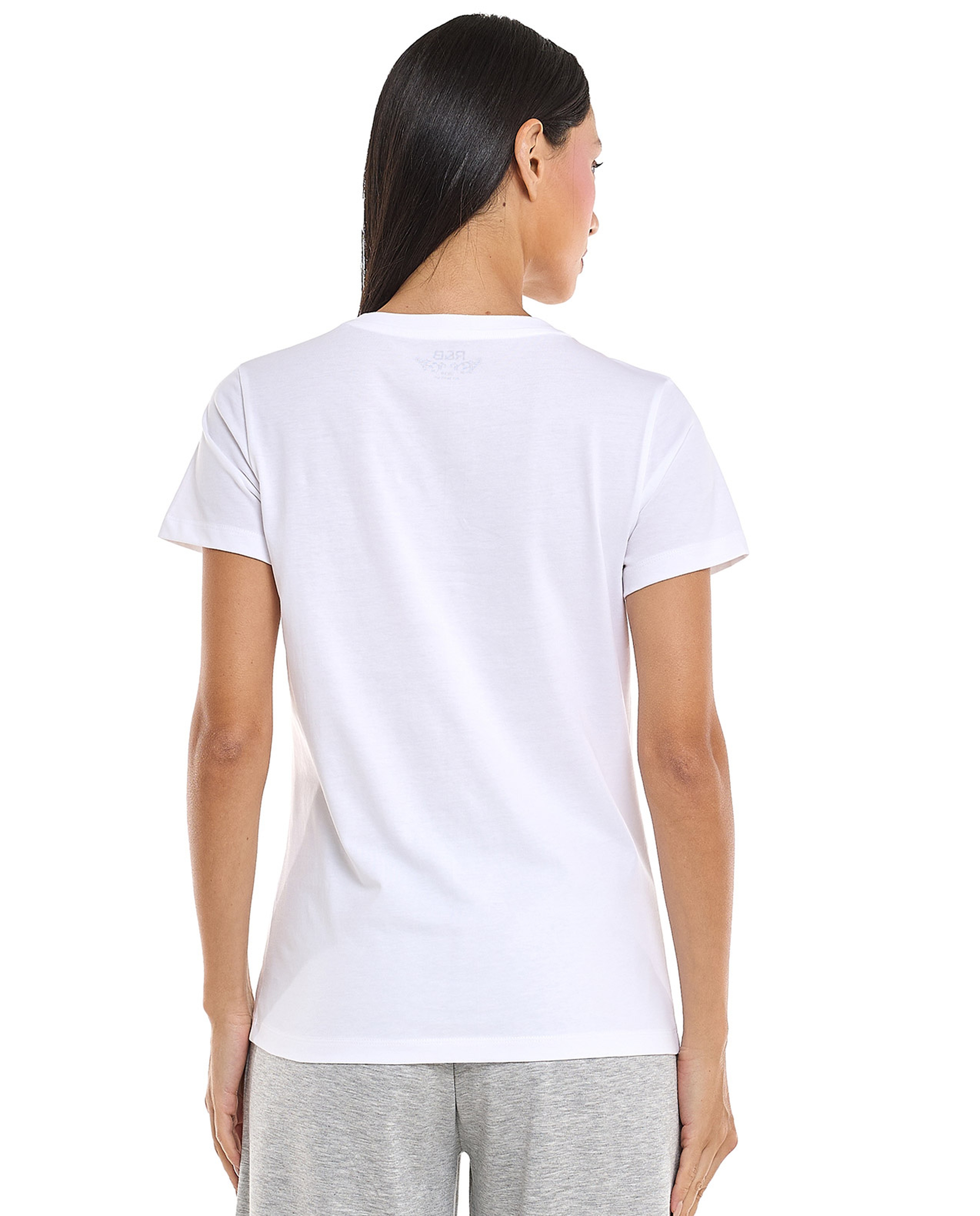 Printed T-Shirt with Crew Neck and Short Sleeves