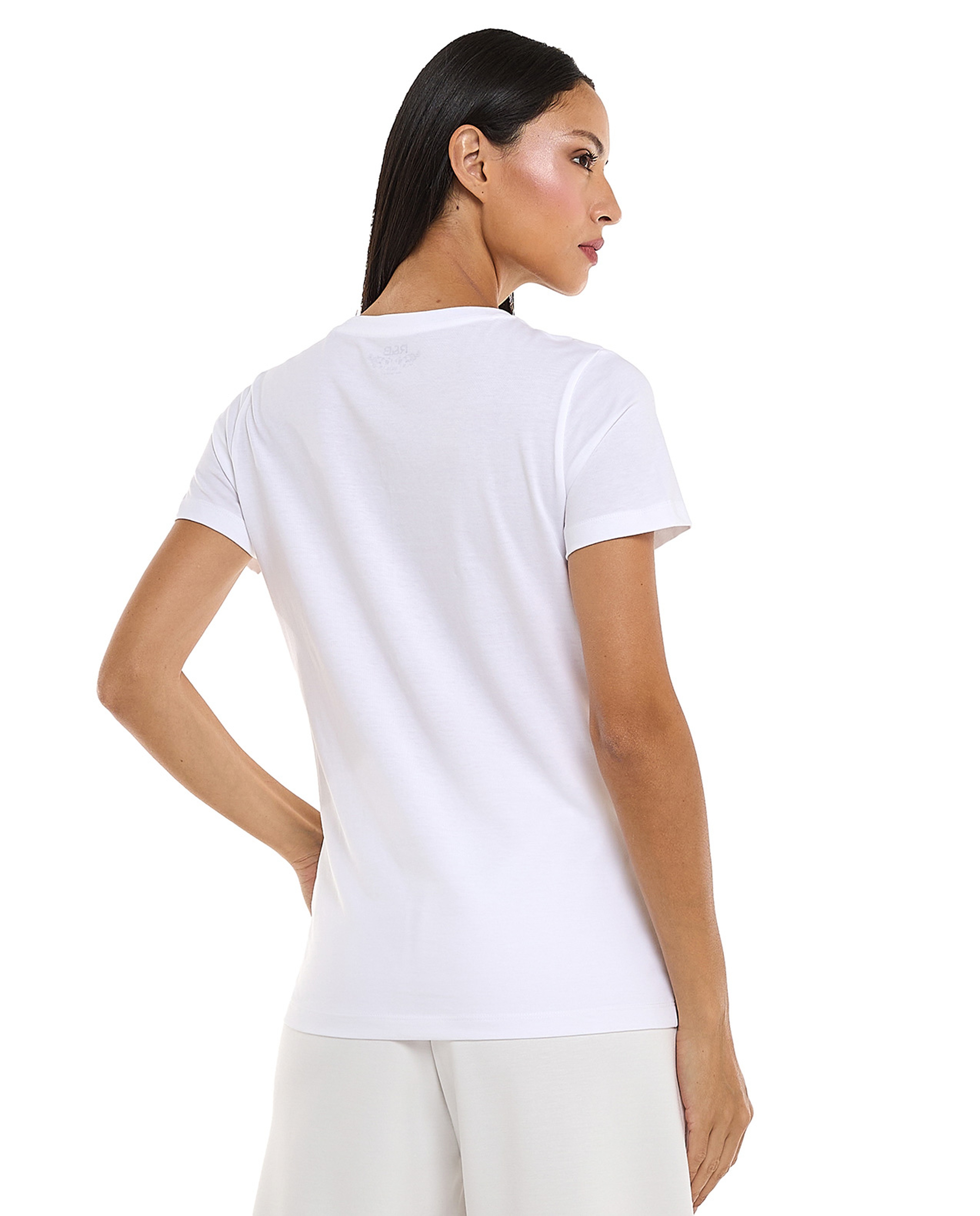 Printed T-Shirt with Crew Neck and Short Sleeves