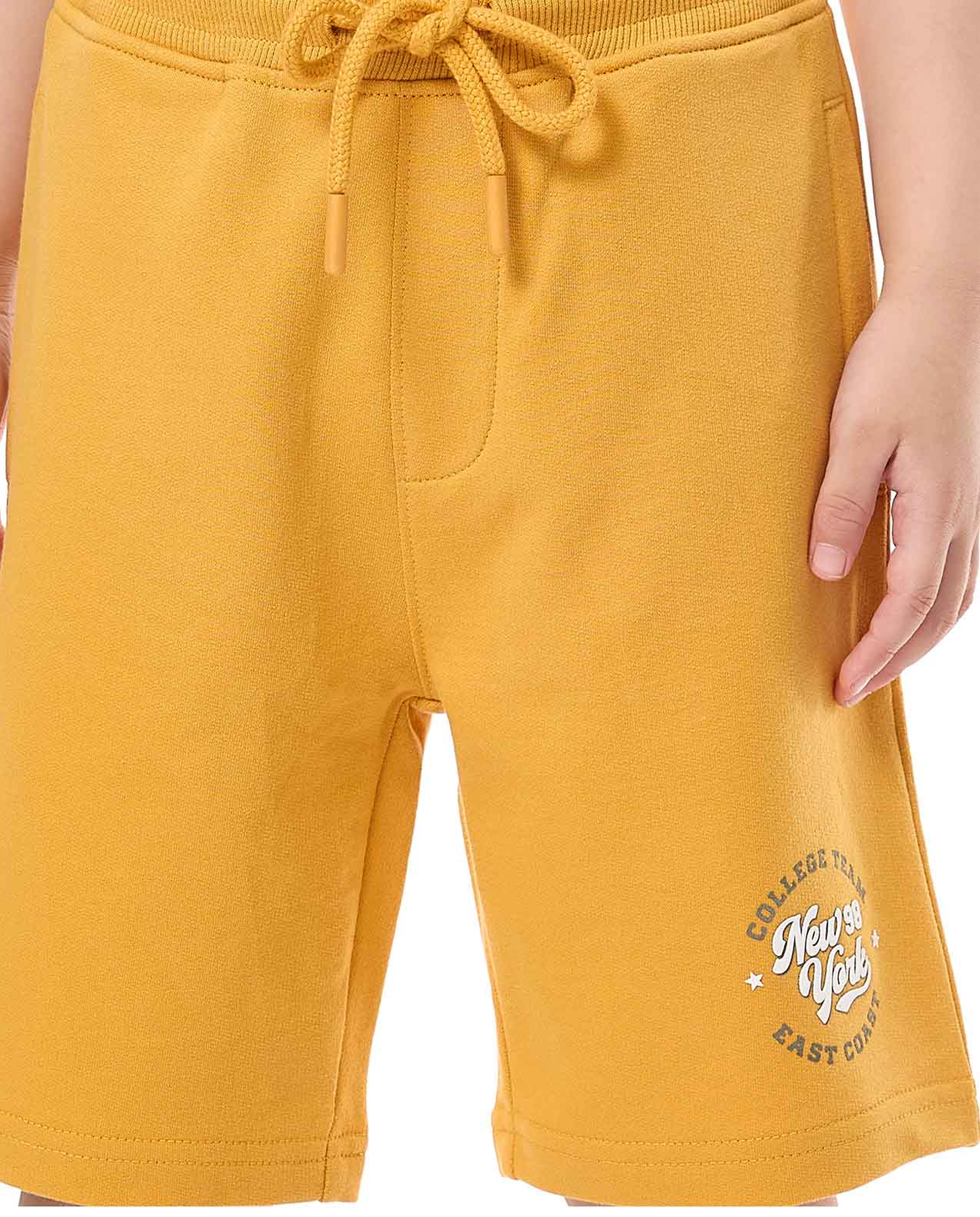 Printed Shorts with Drawstring Waist