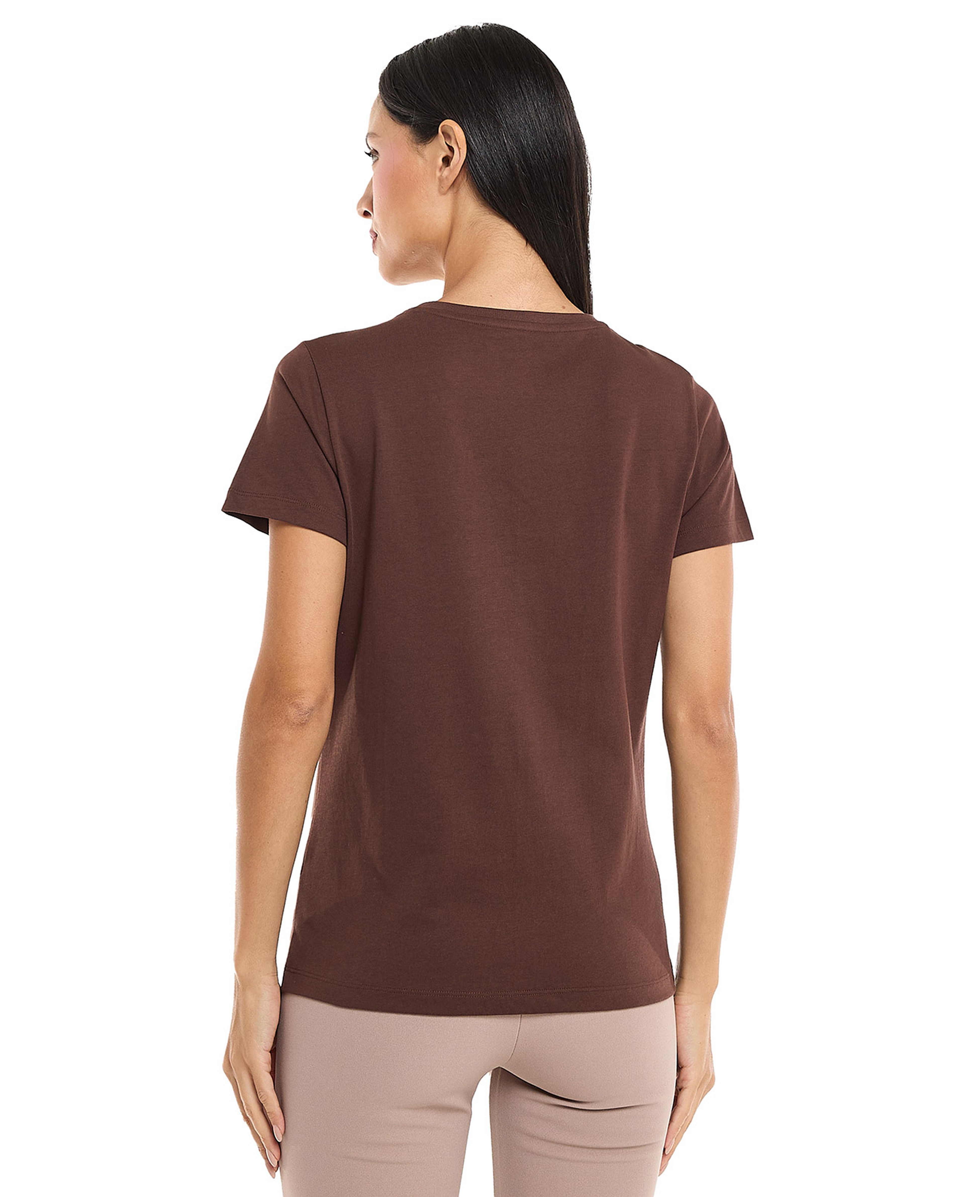 Printed T-Shirt with Crew Neck and Short Sleeves