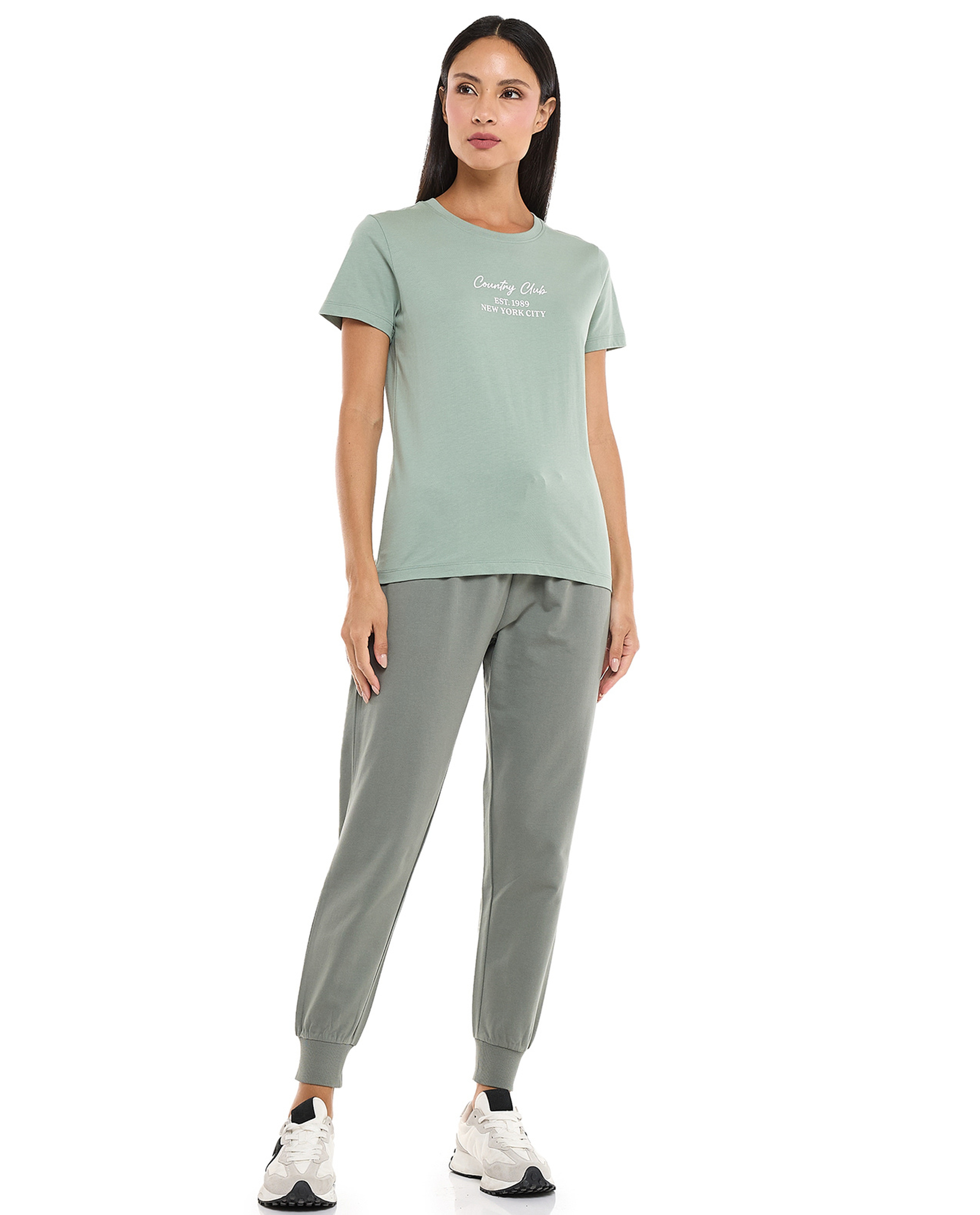 Printed T-Shirt with Crew Neck and Short Sleeves