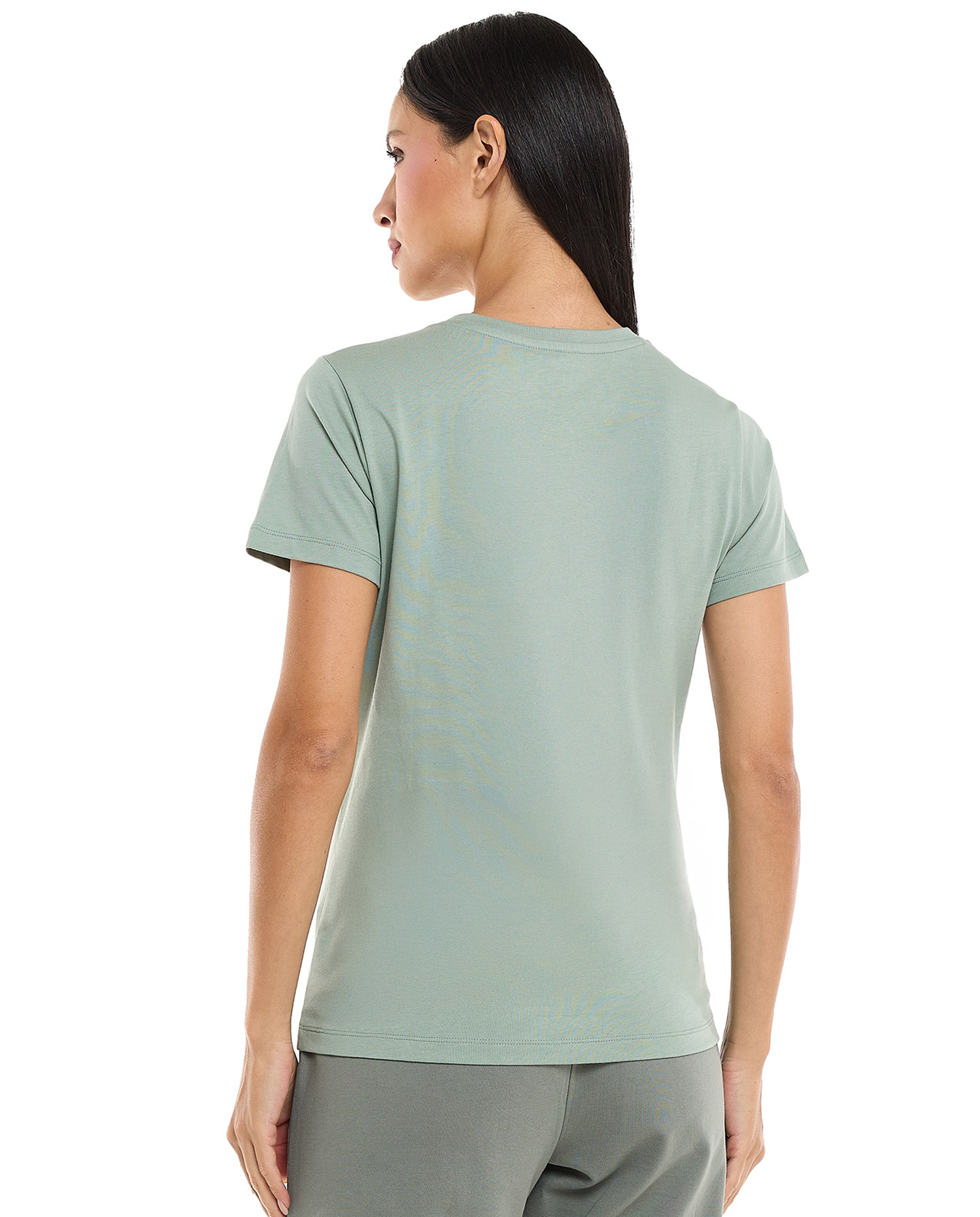 Printed T-Shirt with Crew Neck and Short Sleeves