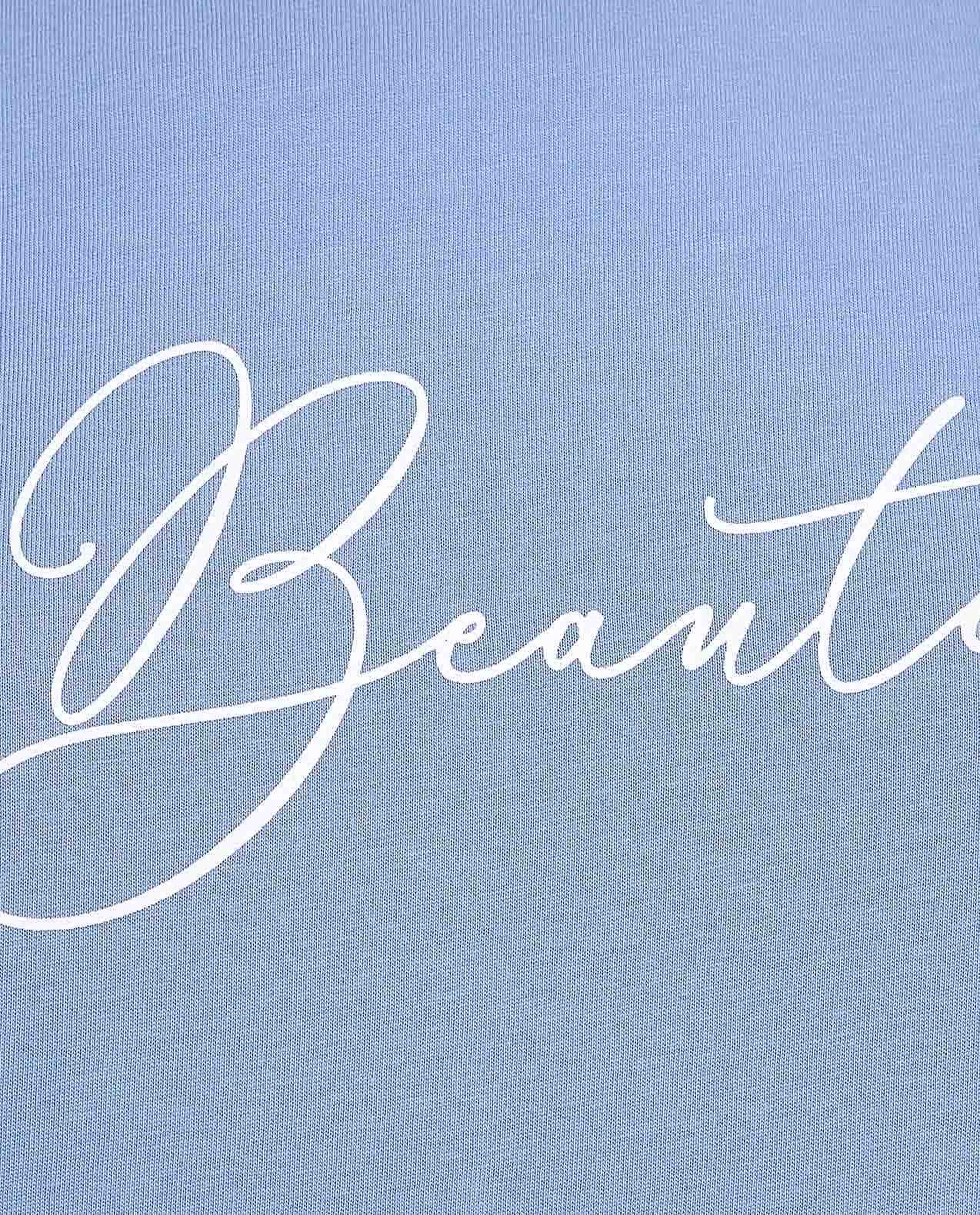 Printed T-Shirt with Crew Neck and Short Sleeves