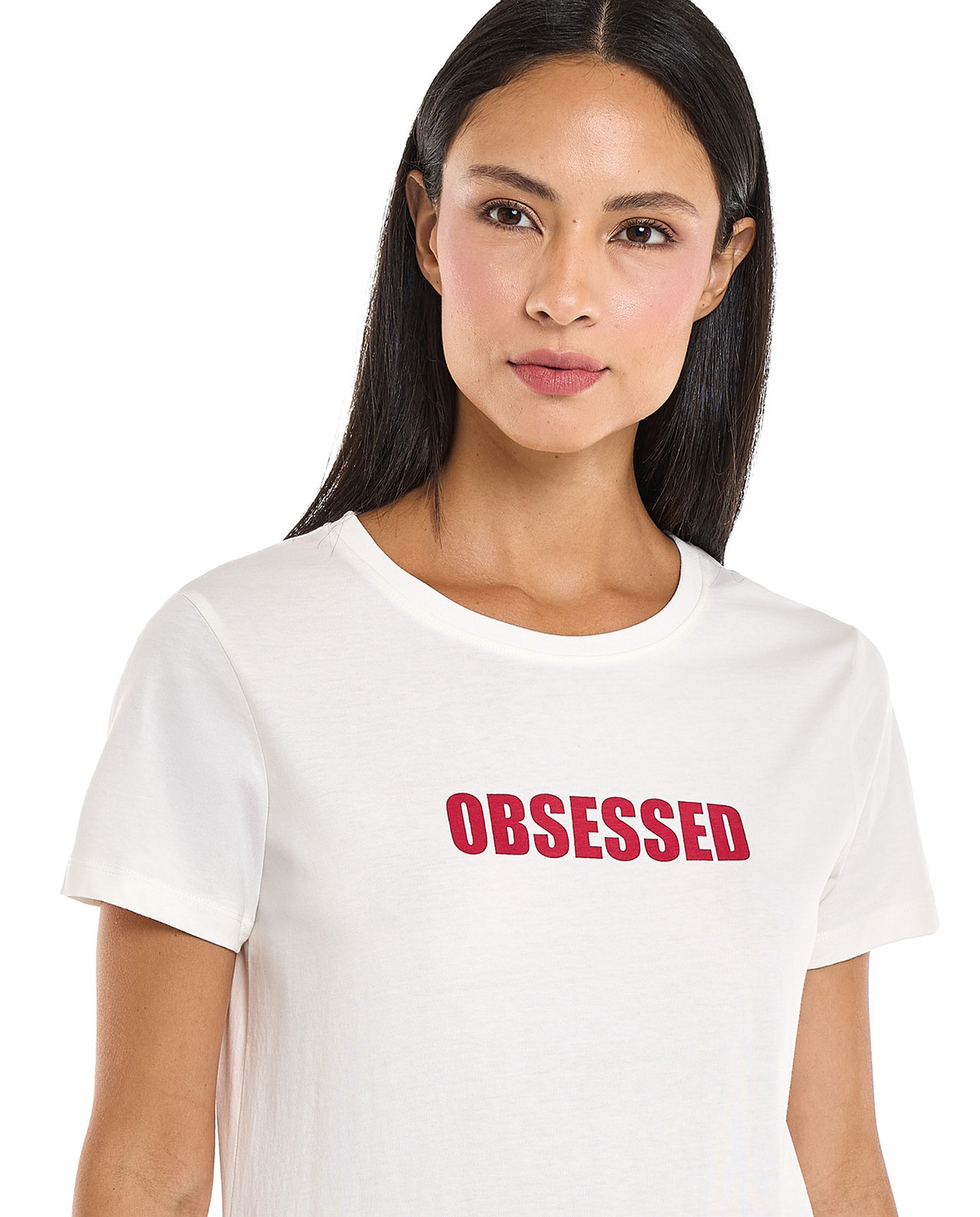 Printed T-Shirt with Crew Neck and Short Sleeves