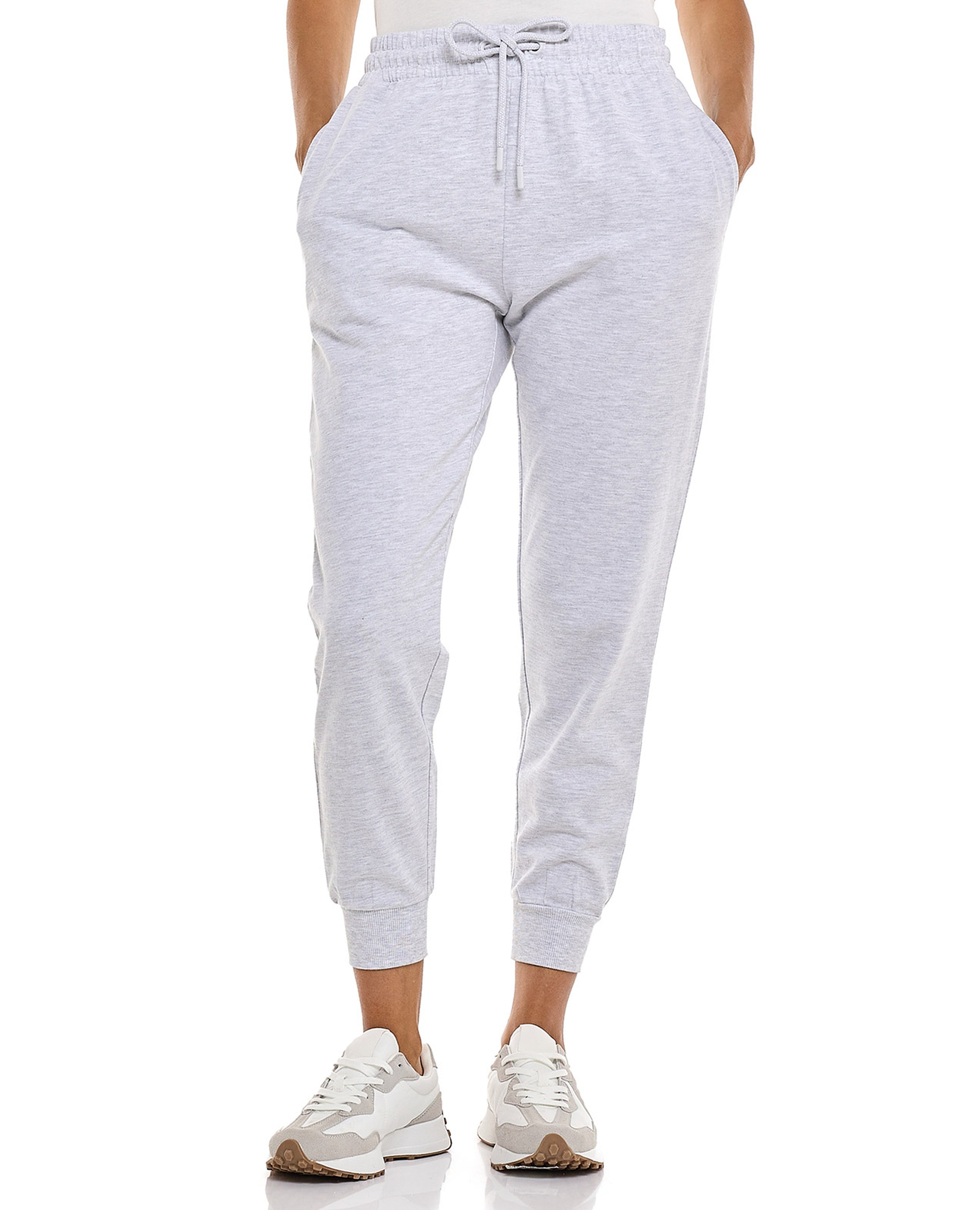 Solid Joggers with Drawstring Waist