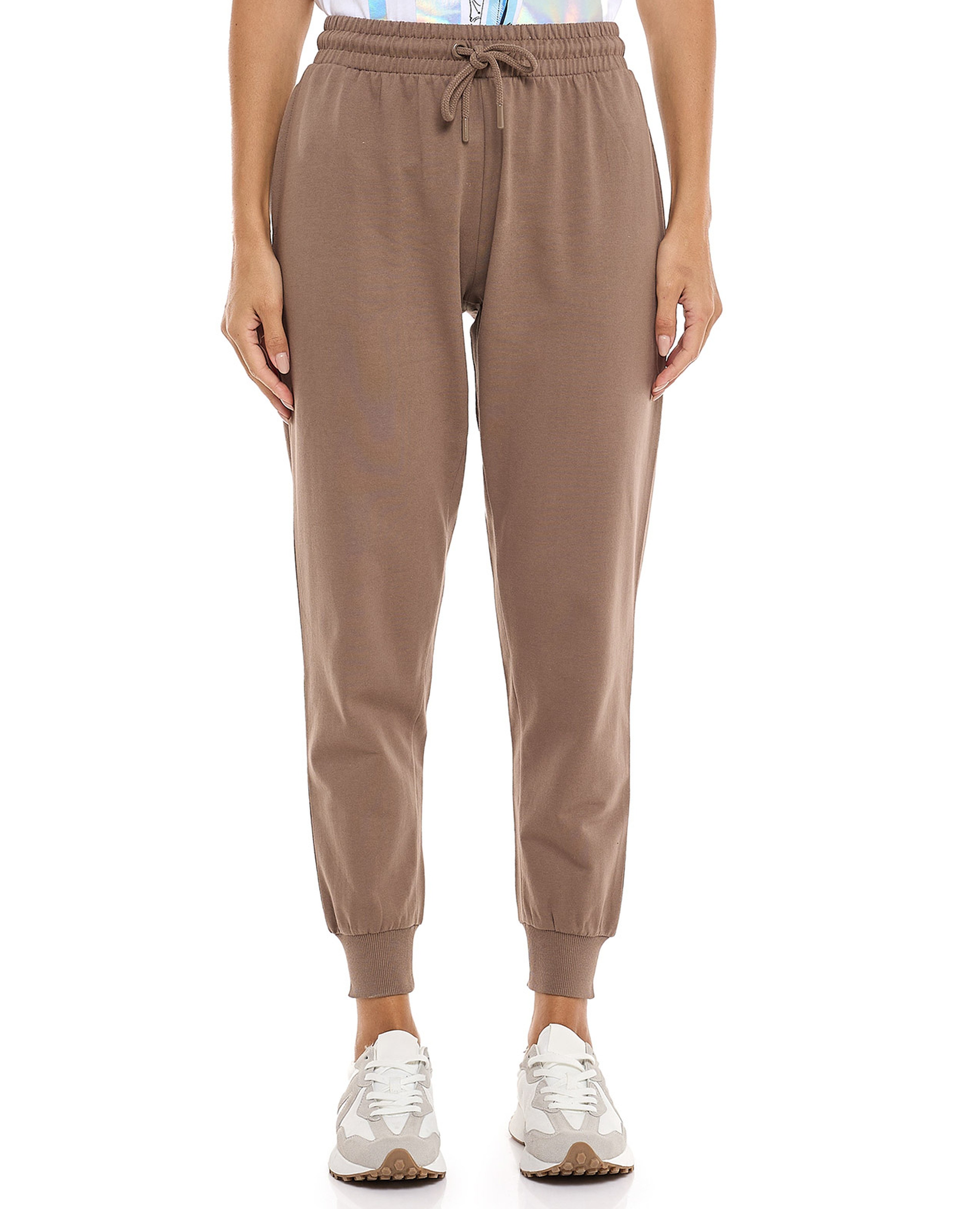 Solid Joggers with Drawstring Waist