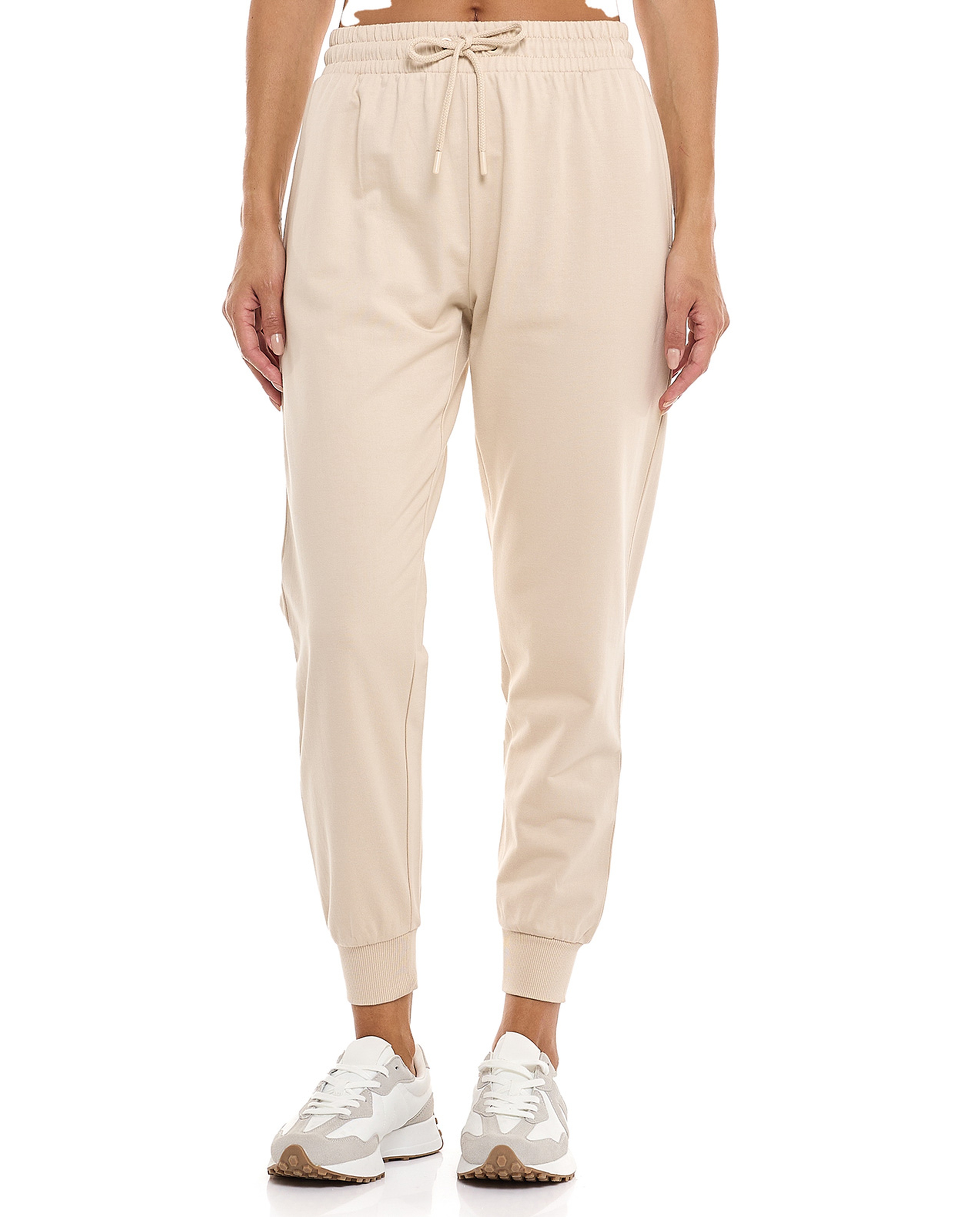 Solid Joggers with Drawstring Waist