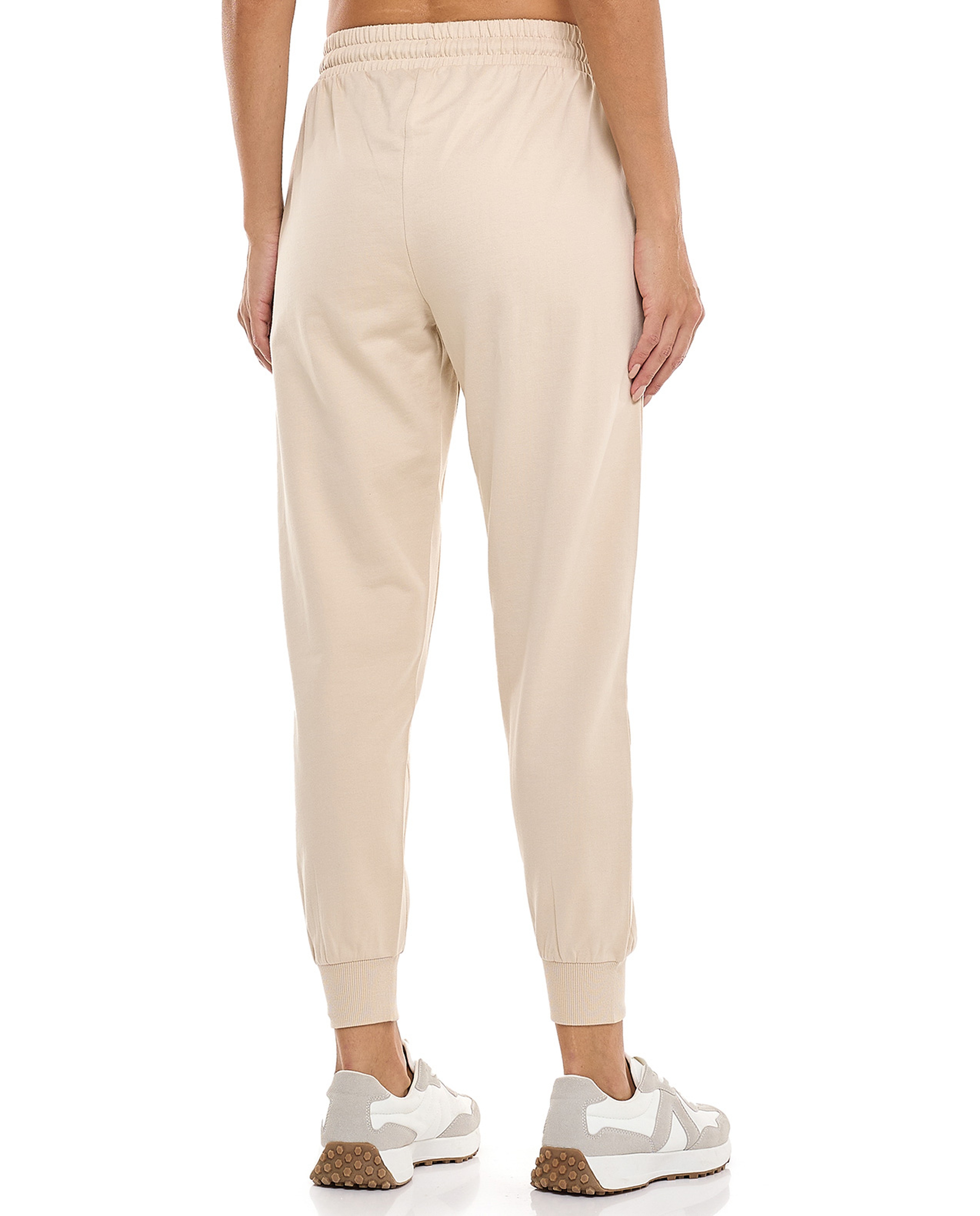 Solid Joggers with Drawstring Waist