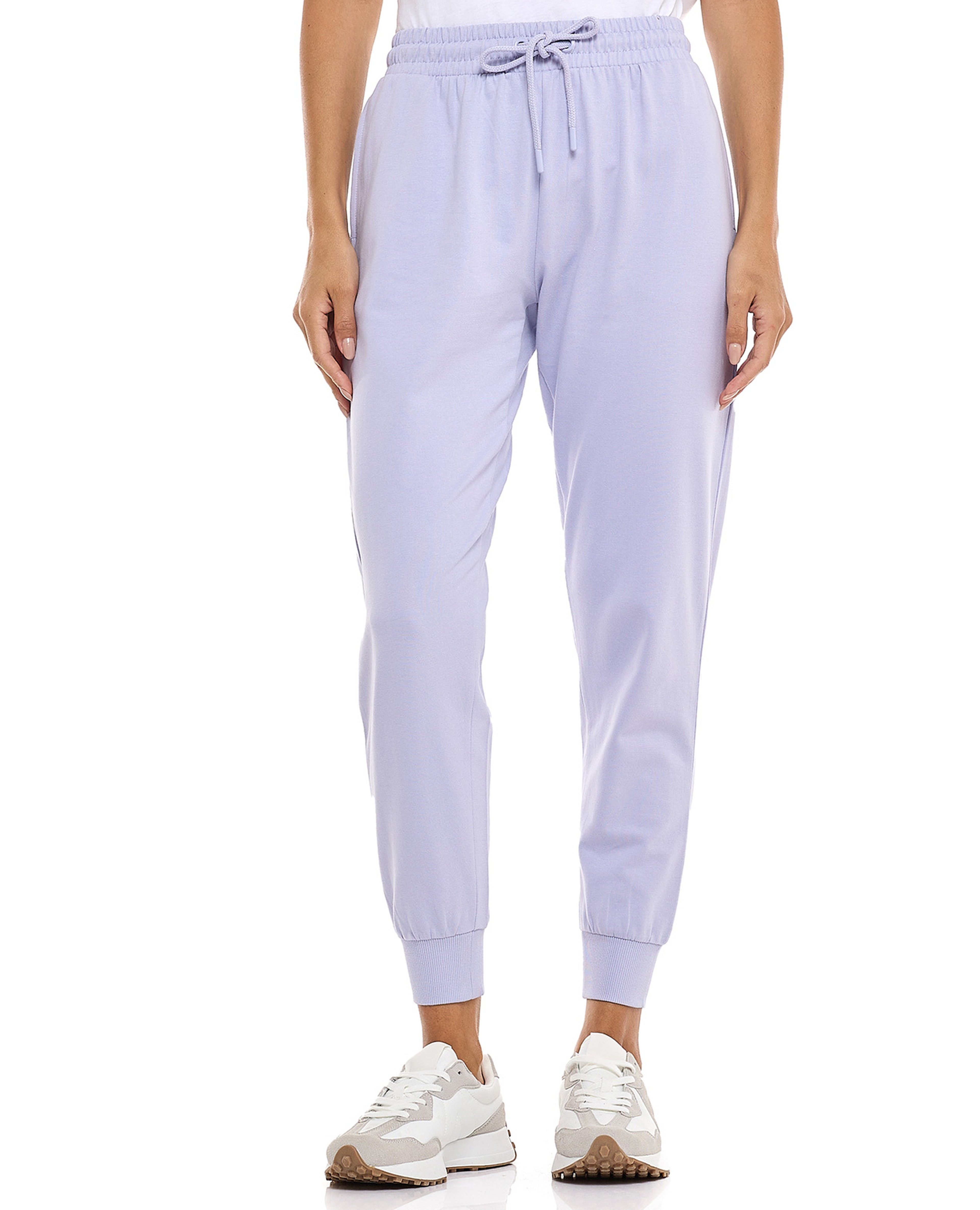 Solid Joggers with Drawstring Waist