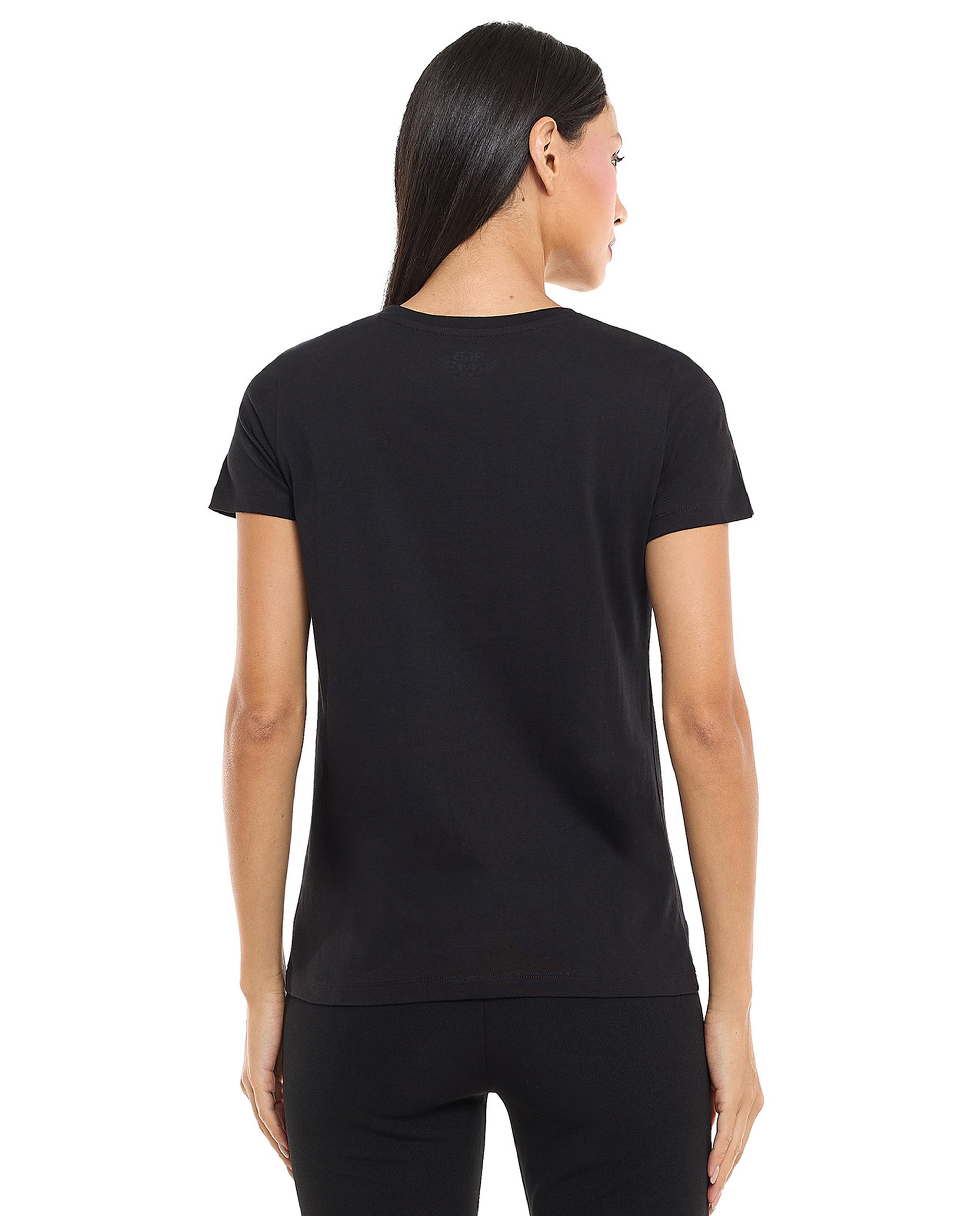 Printed T-Shirt with Crew Neck and Short Sleeves