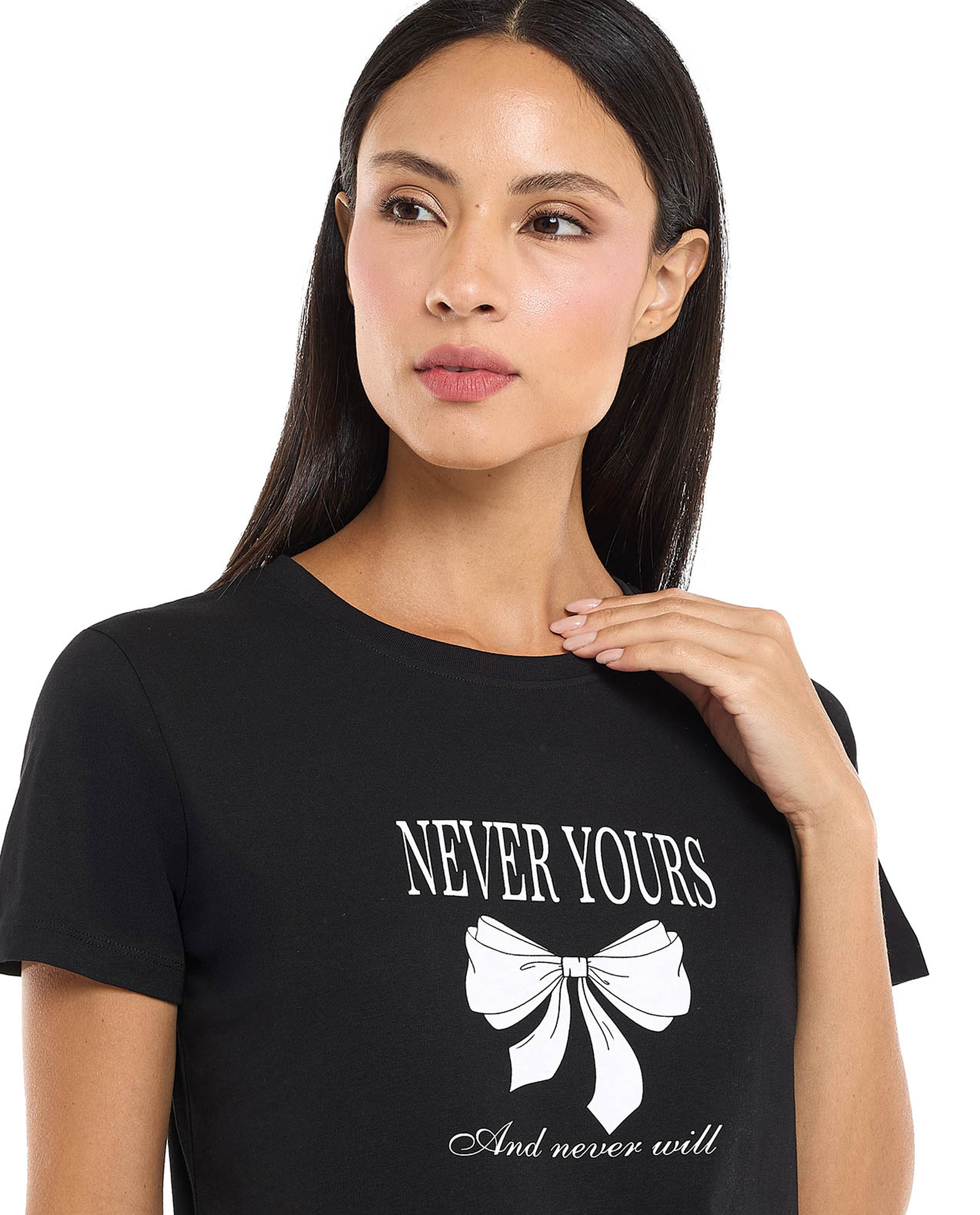 Printed T-Shirt with Crew Neck and Short Sleeves