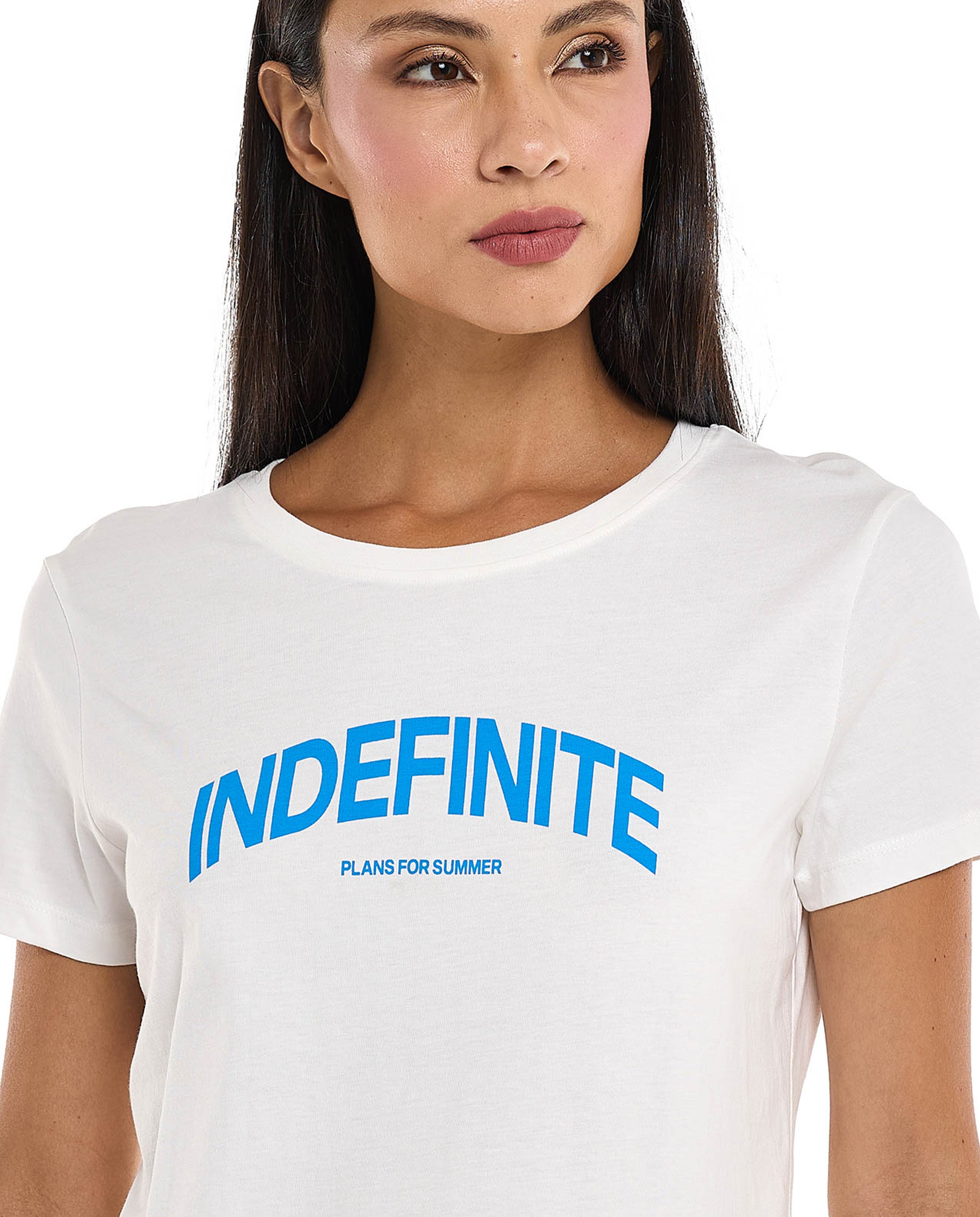 Printed T-Shirt with Crew Neck and Short Sleeves