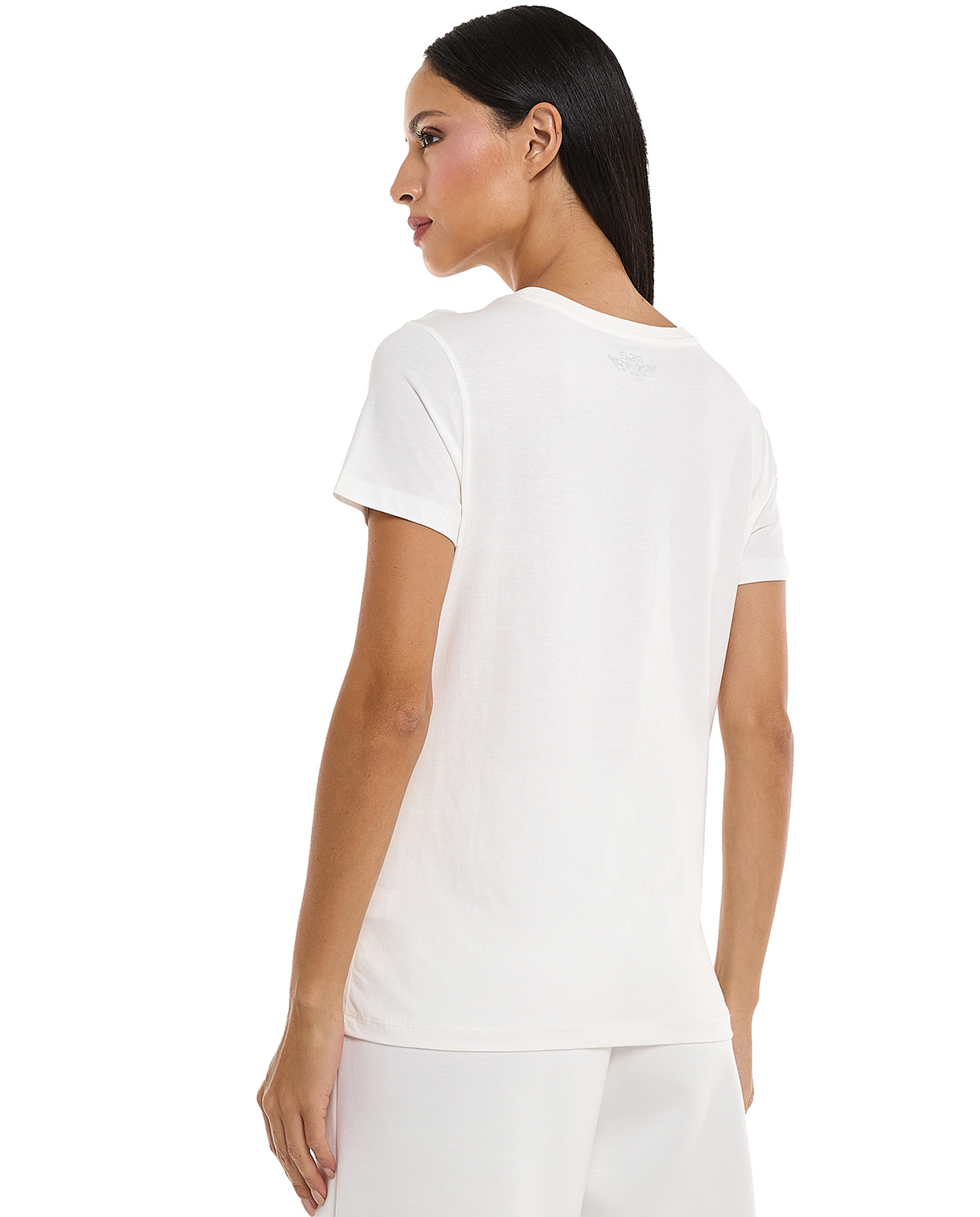 Printed T-Shirt with Crew Neck and Short Sleeves