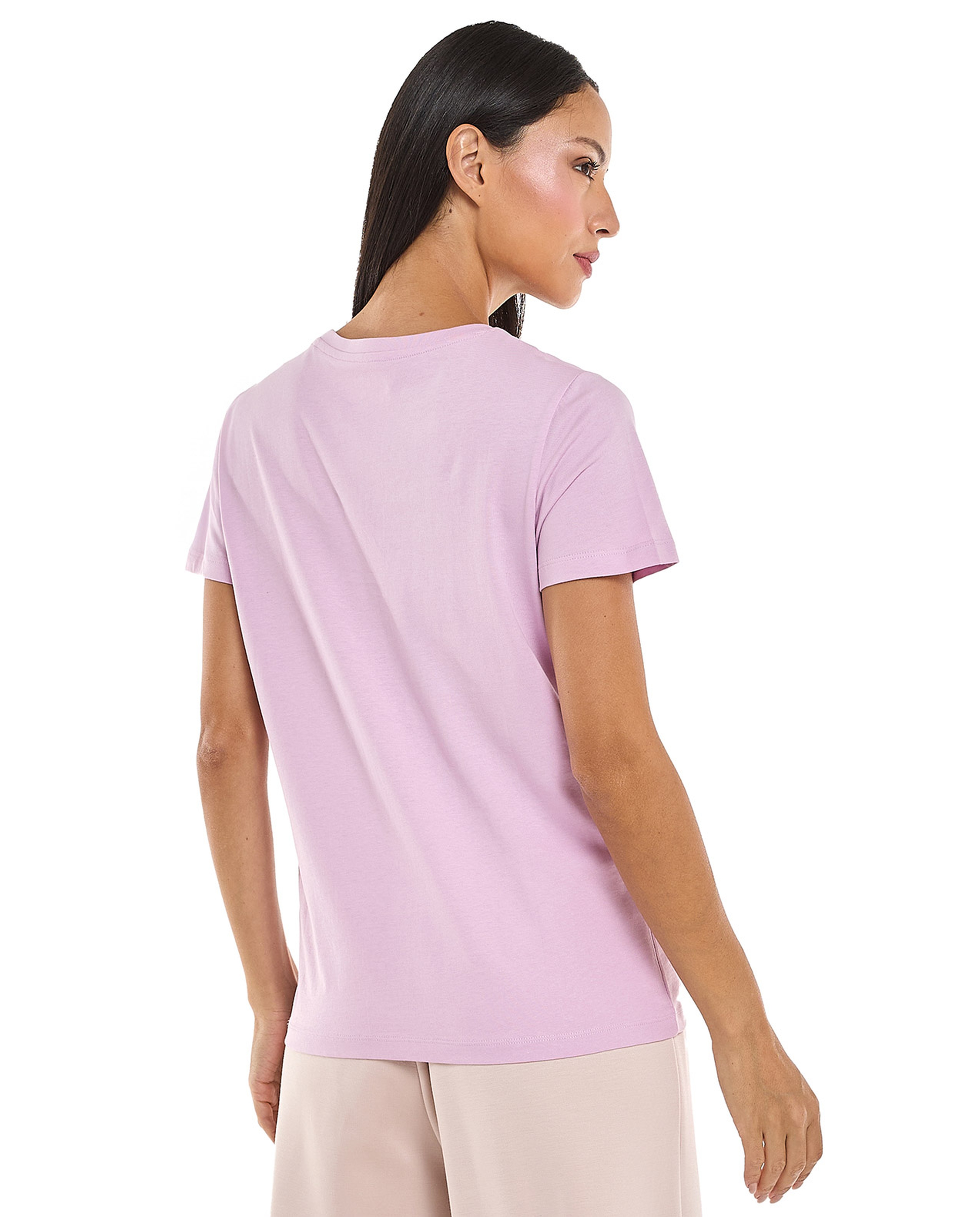 Printed T-Shirt with Crew Neck and Short Sleeves