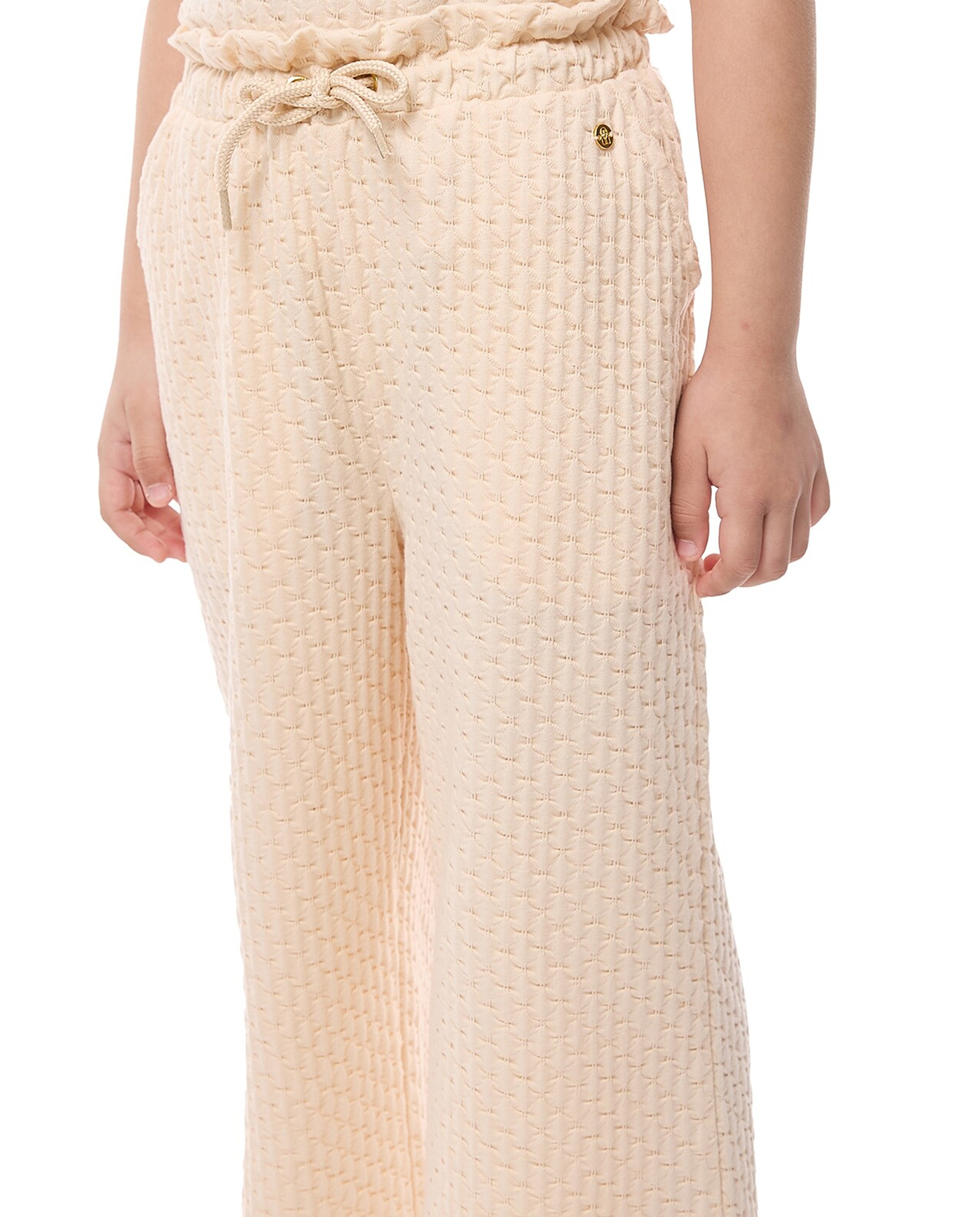 Textured Top and Pants Set