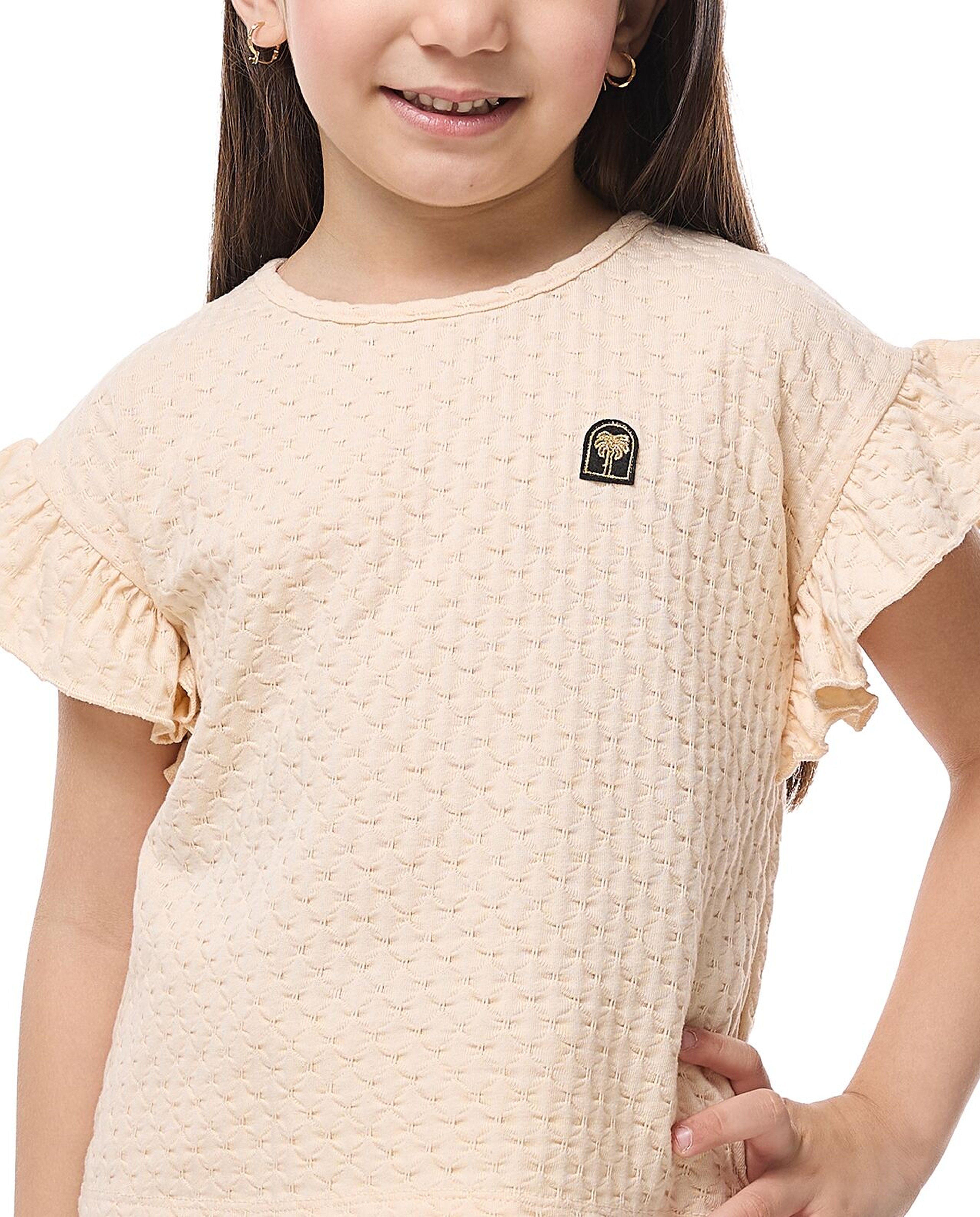 Textured Top and Pants Set