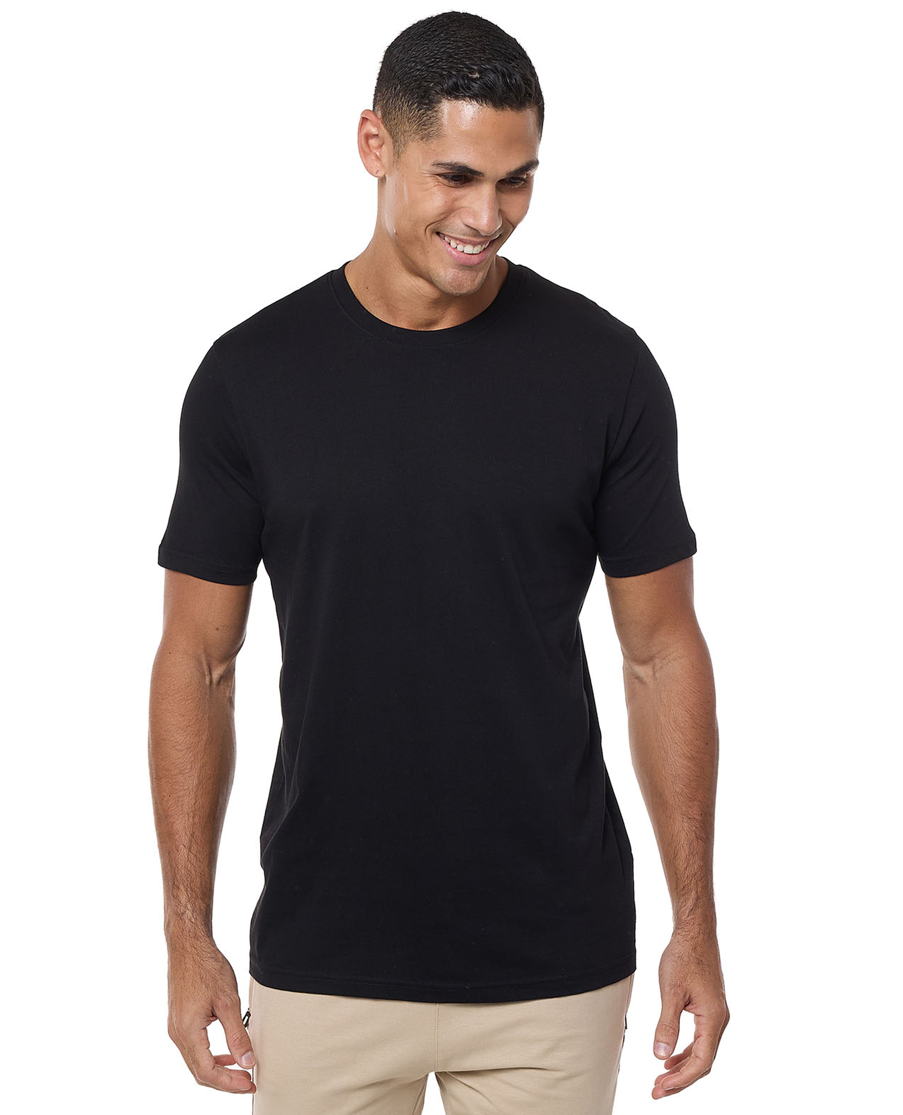 Solid T-Shirt With Crew Neck And Short Sleeves