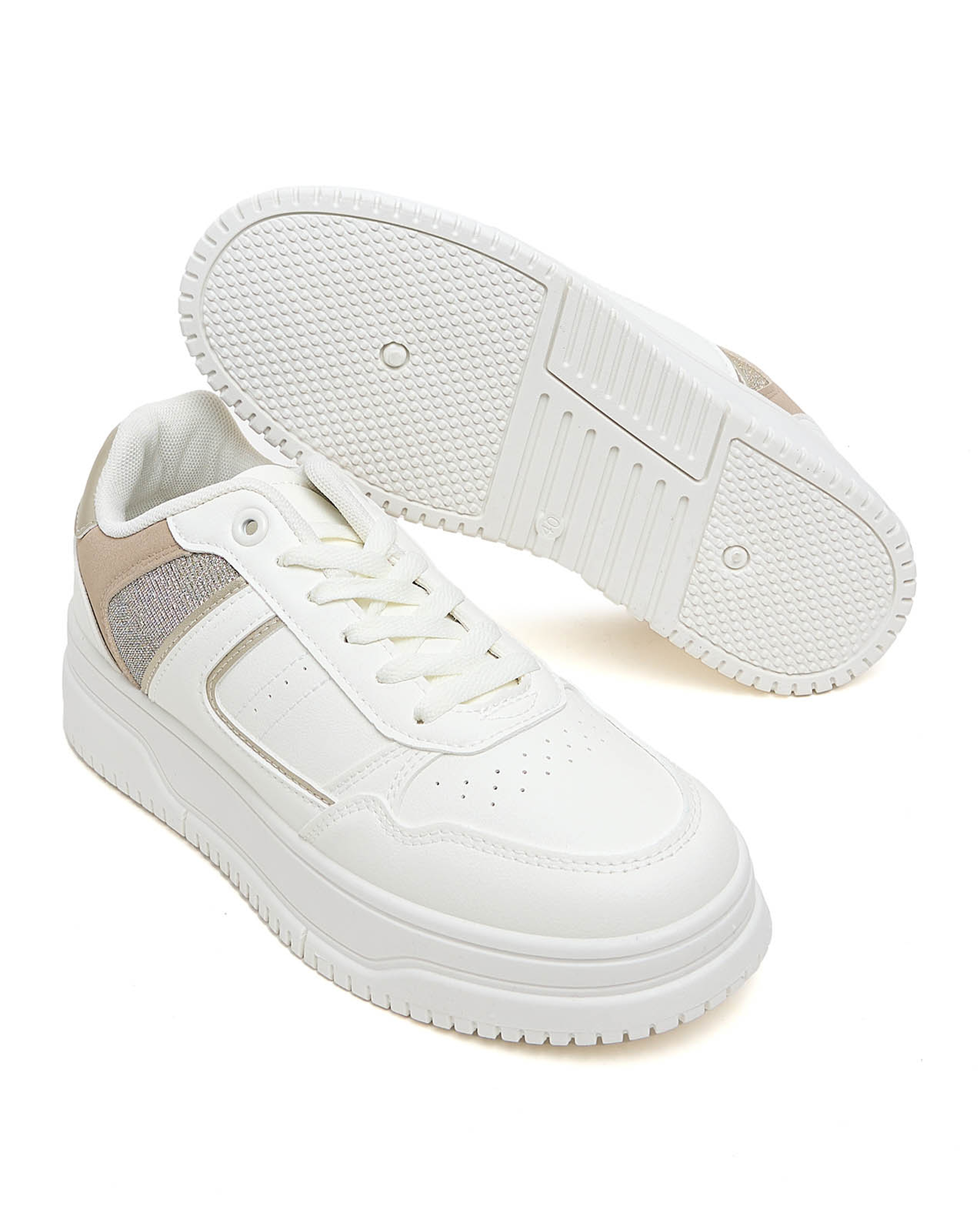 Color Block Lace Up Sneakers