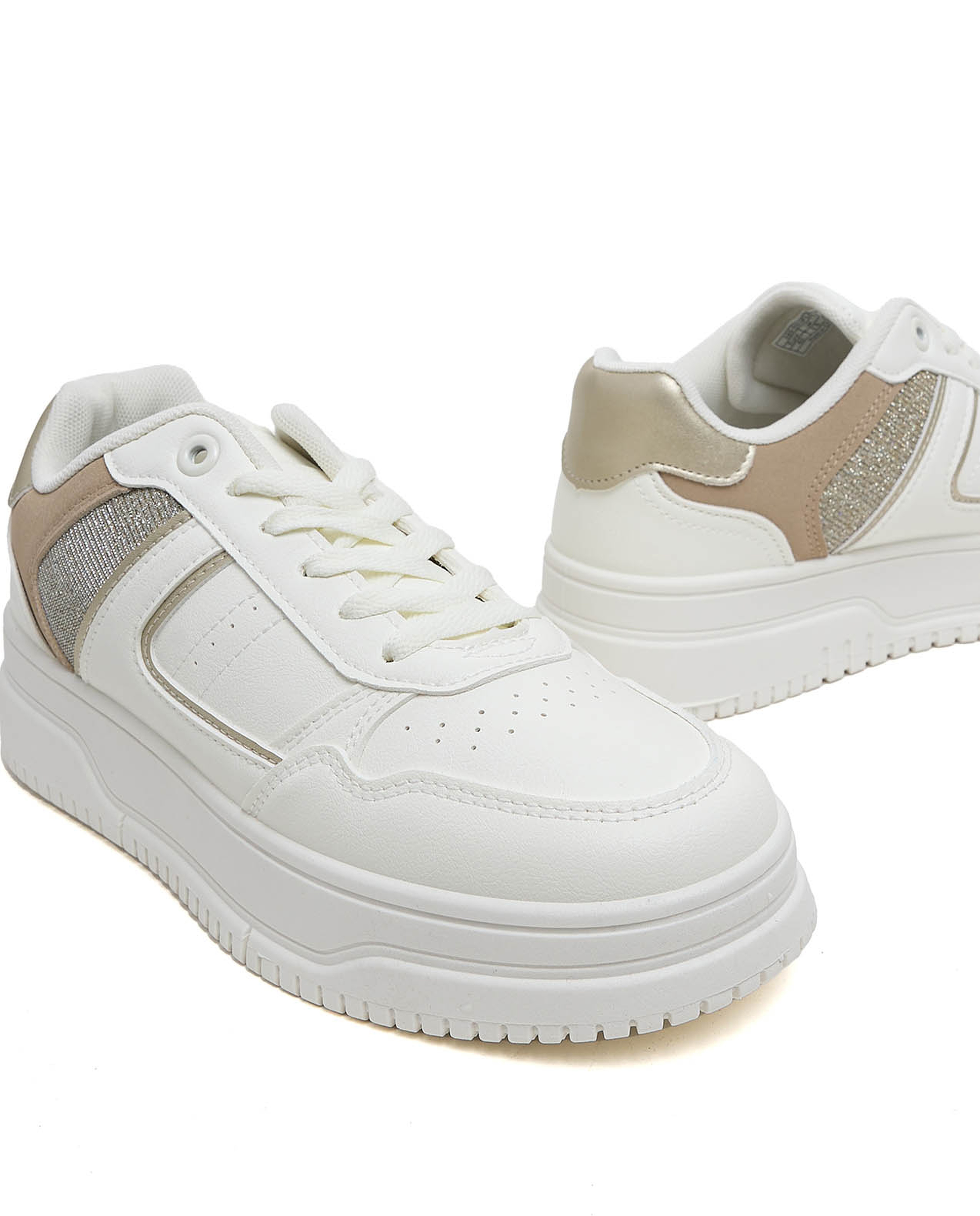 Color Block Lace Up Sneakers