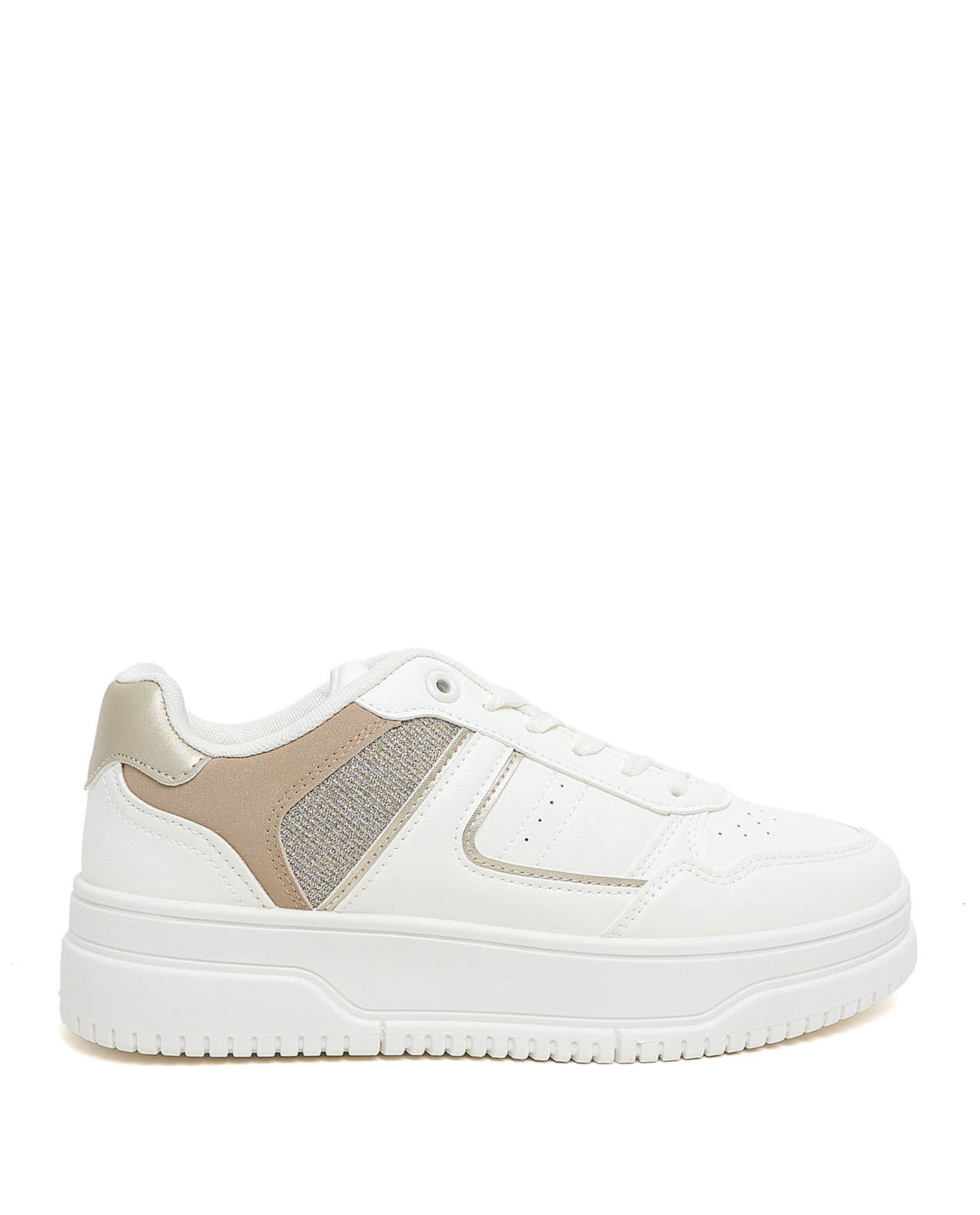 Color Block Lace Up Sneakers