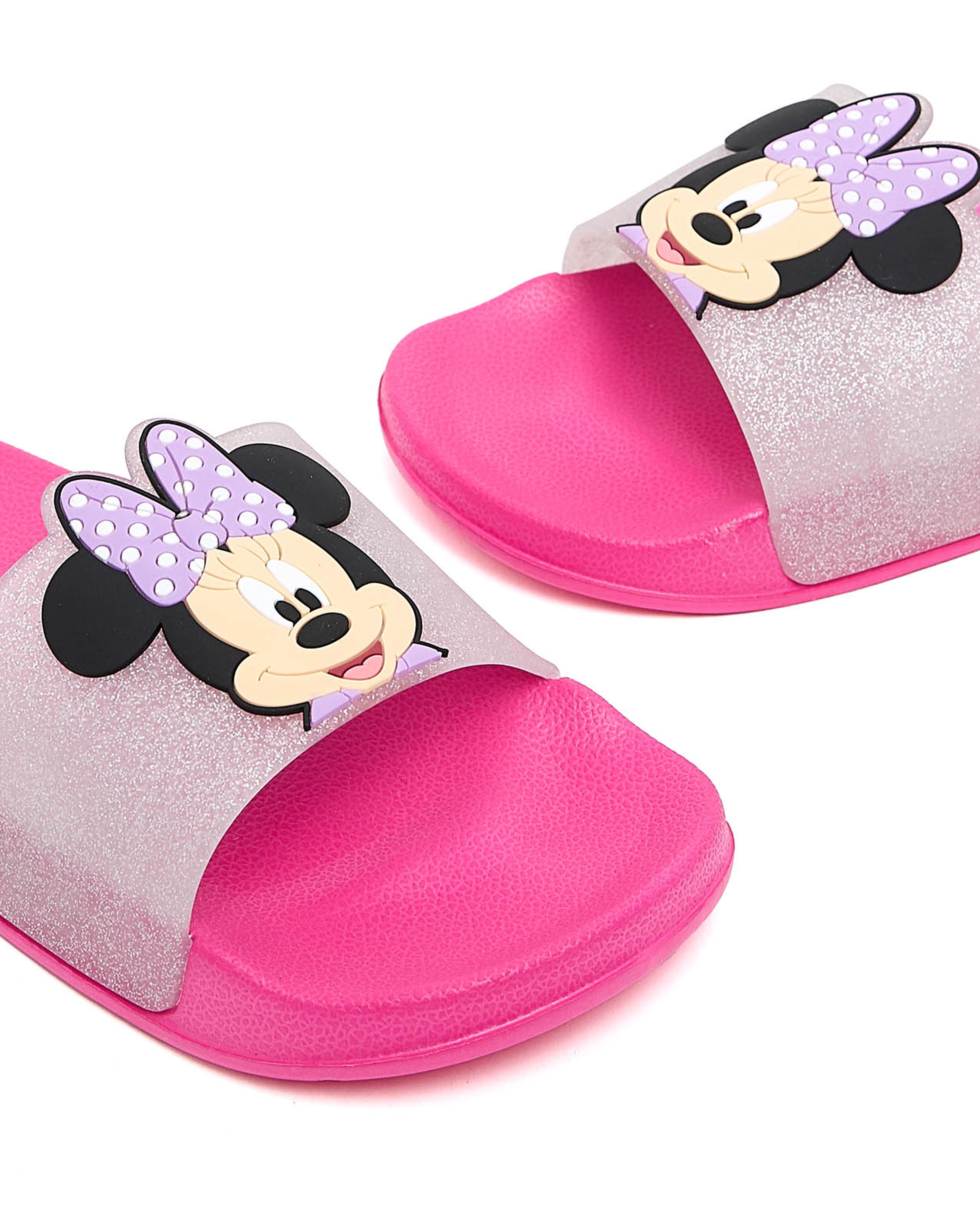 Minnie Mouse Appliqued Slides