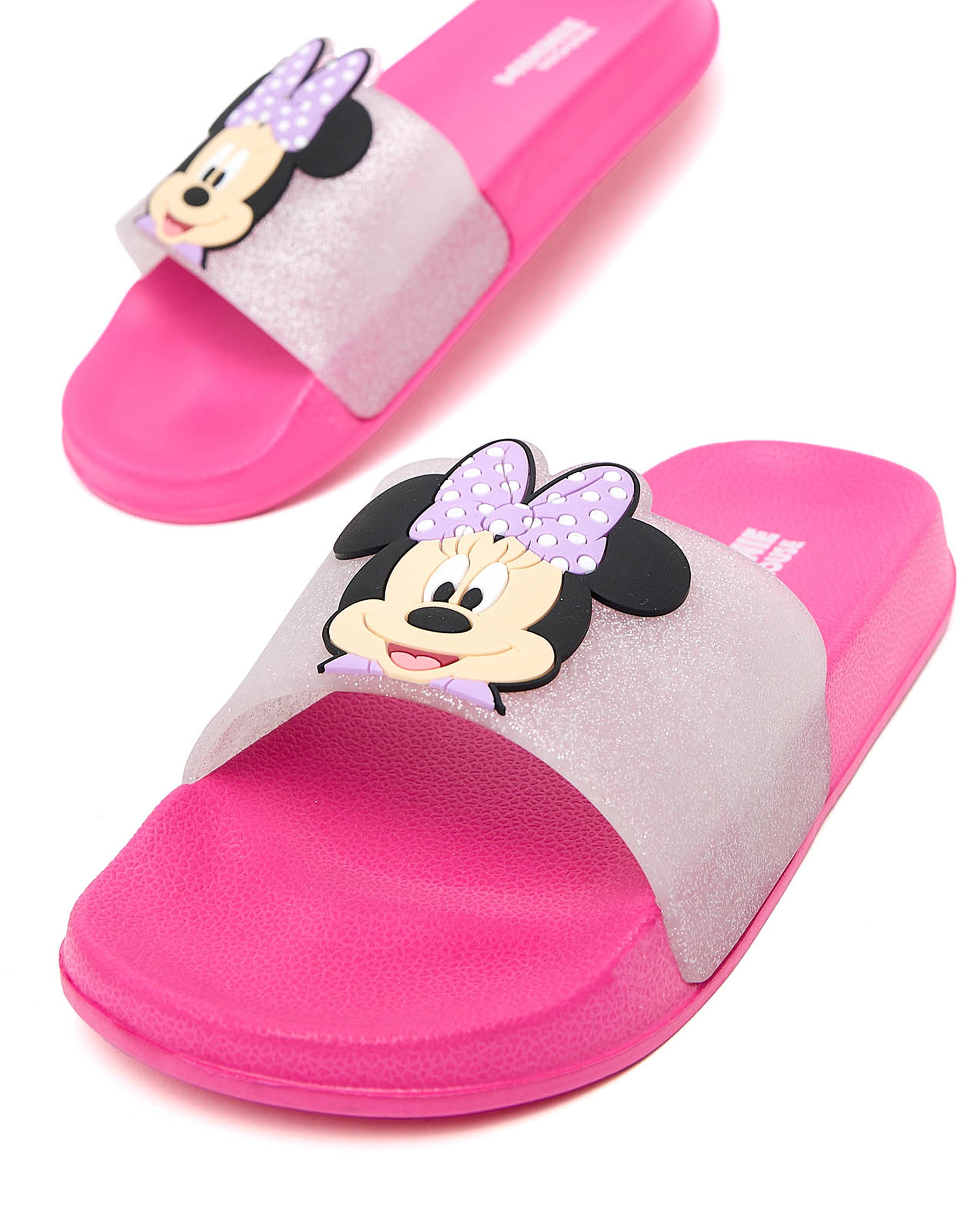 Minnie Mouse Appliqued Slides