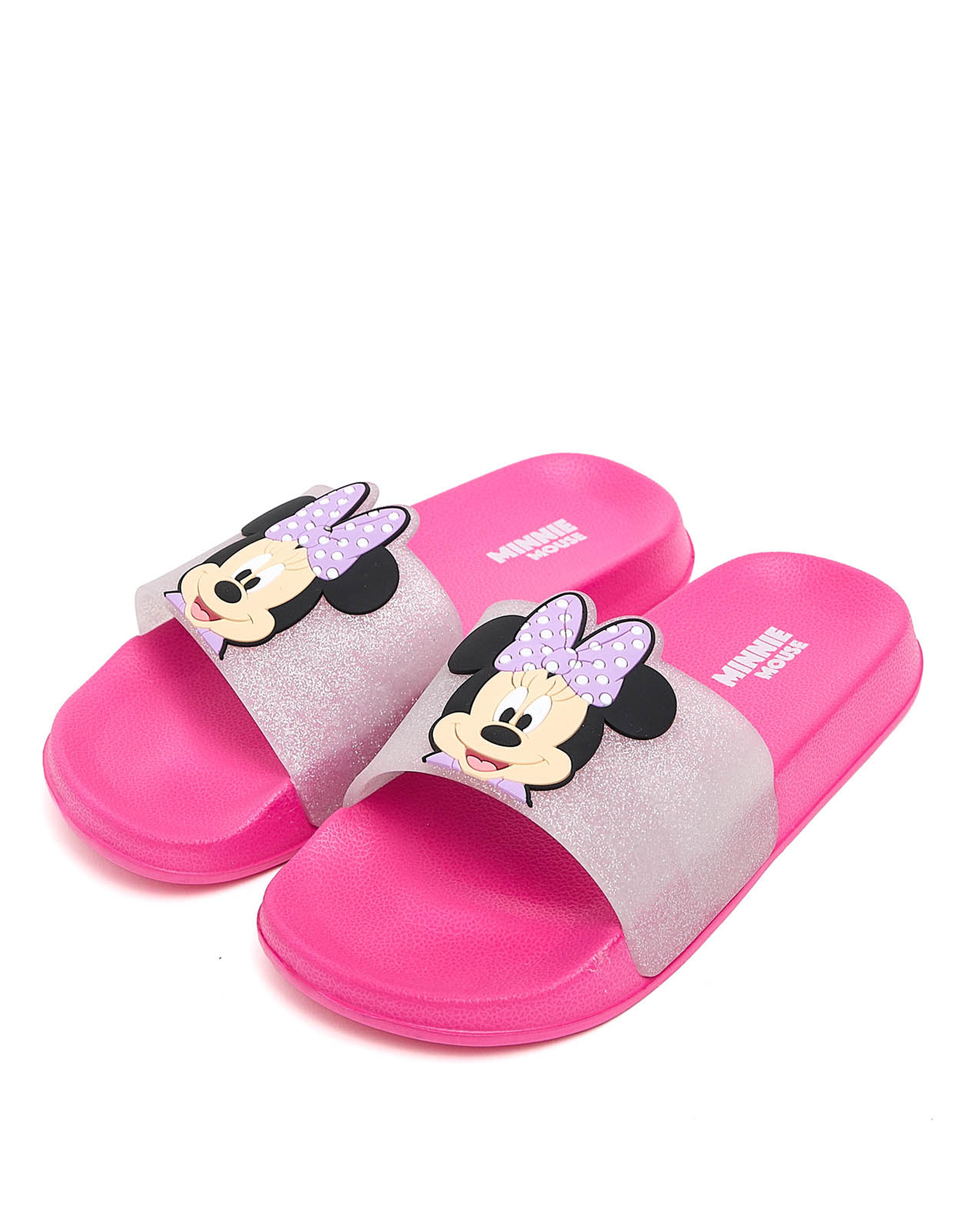 Minnie Mouse Appliqued Slides
