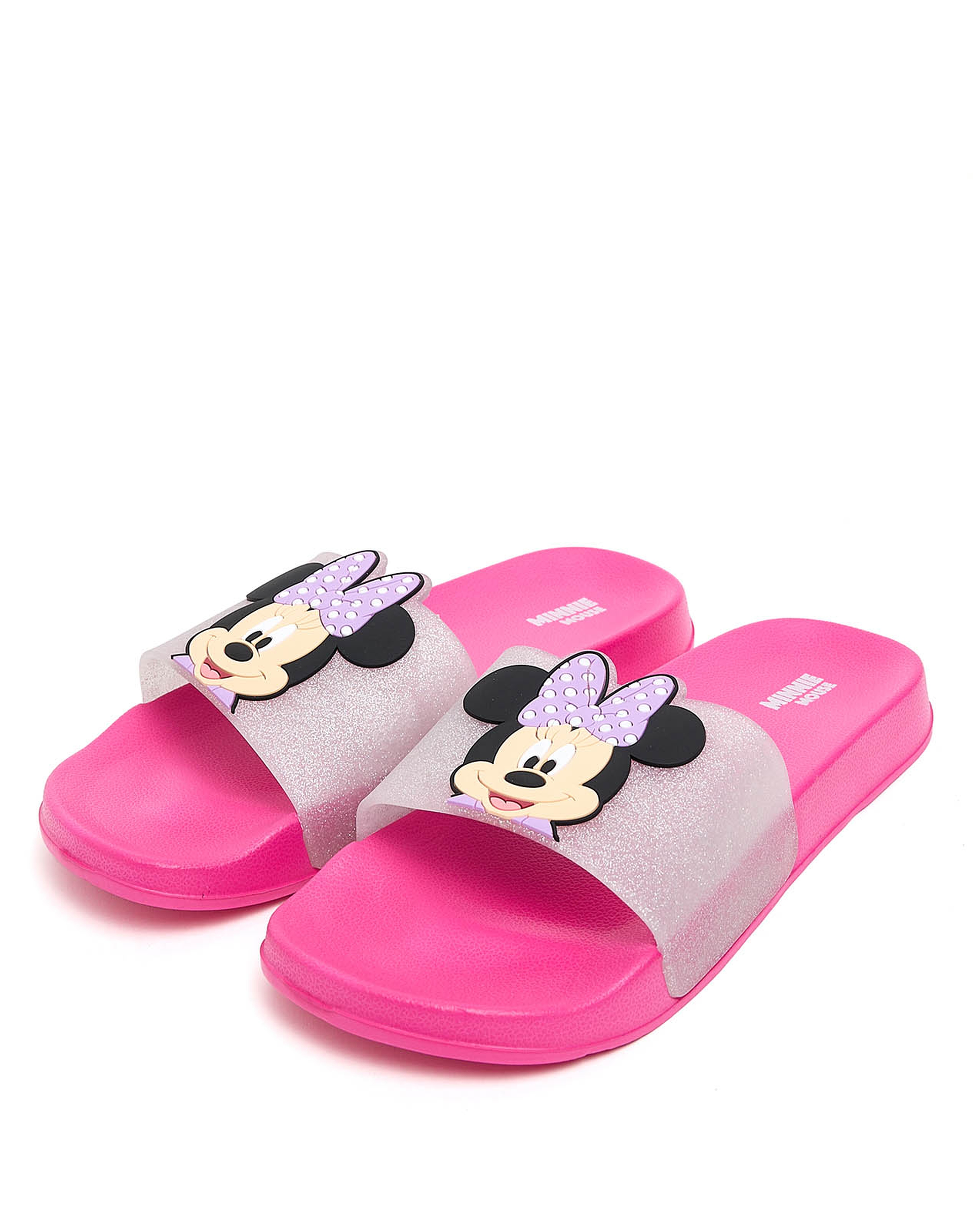 Minnie Mouse Appliqued Slides