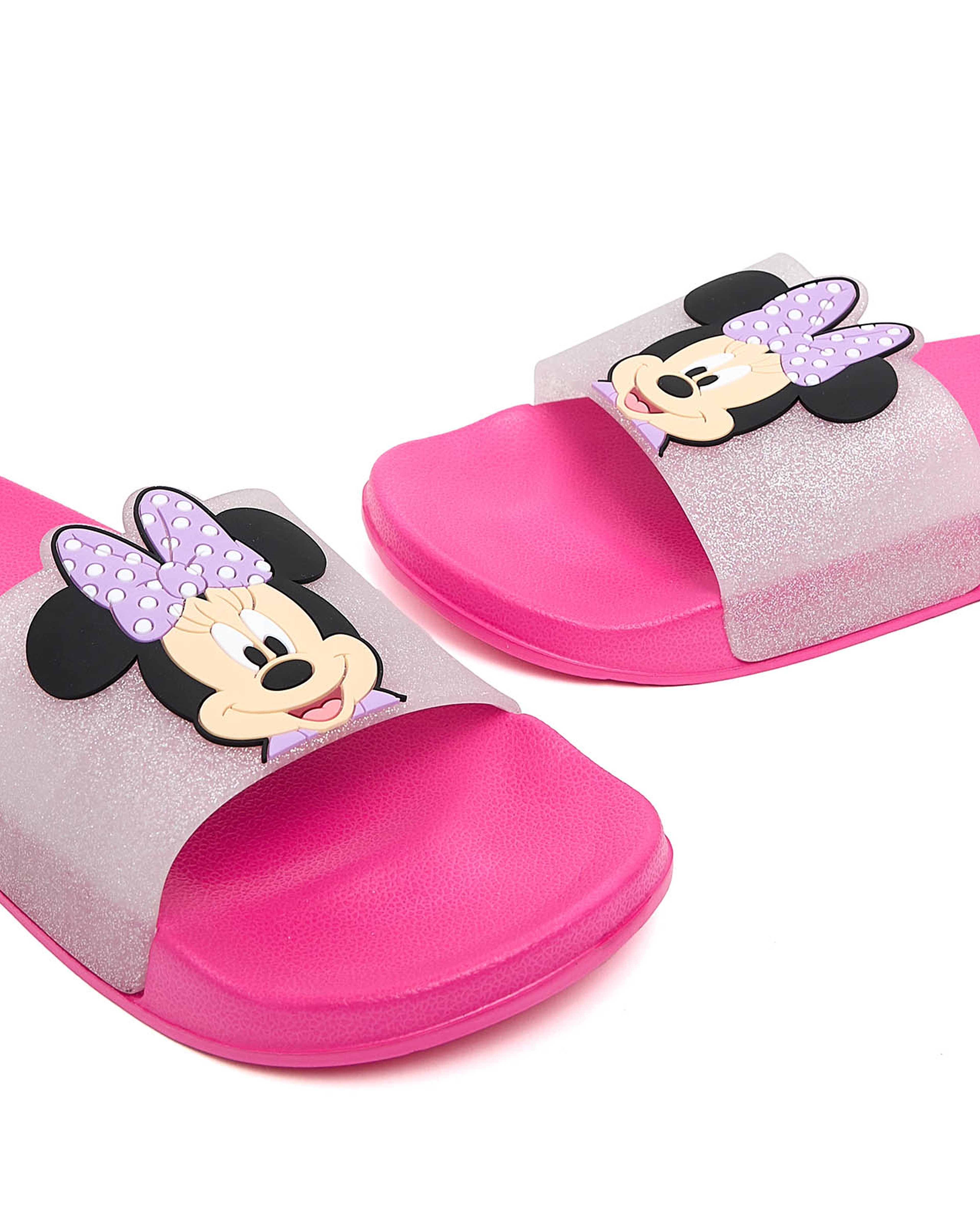 Minnie Mouse Appliqued Slides