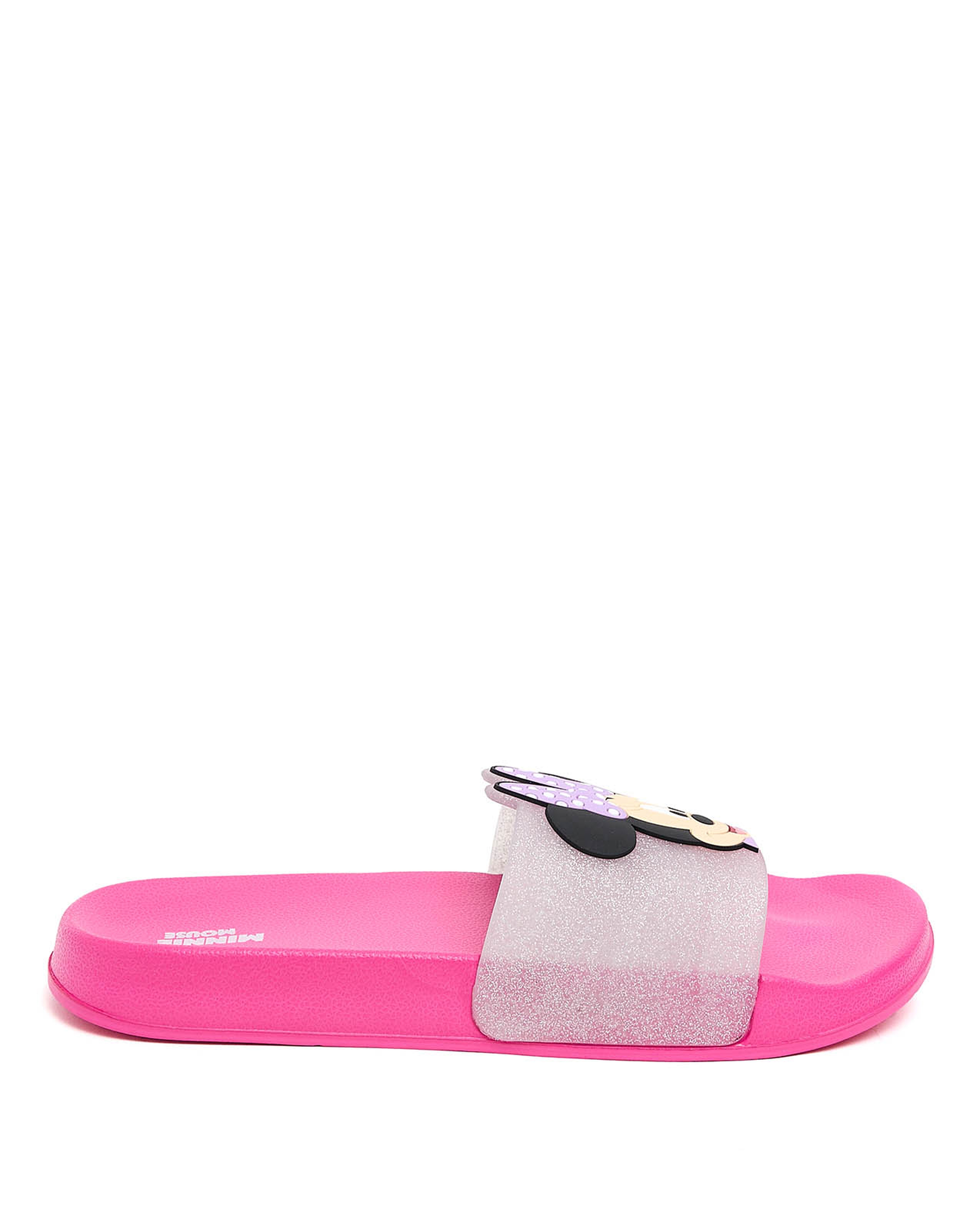 Minnie Mouse Appliqued Slides