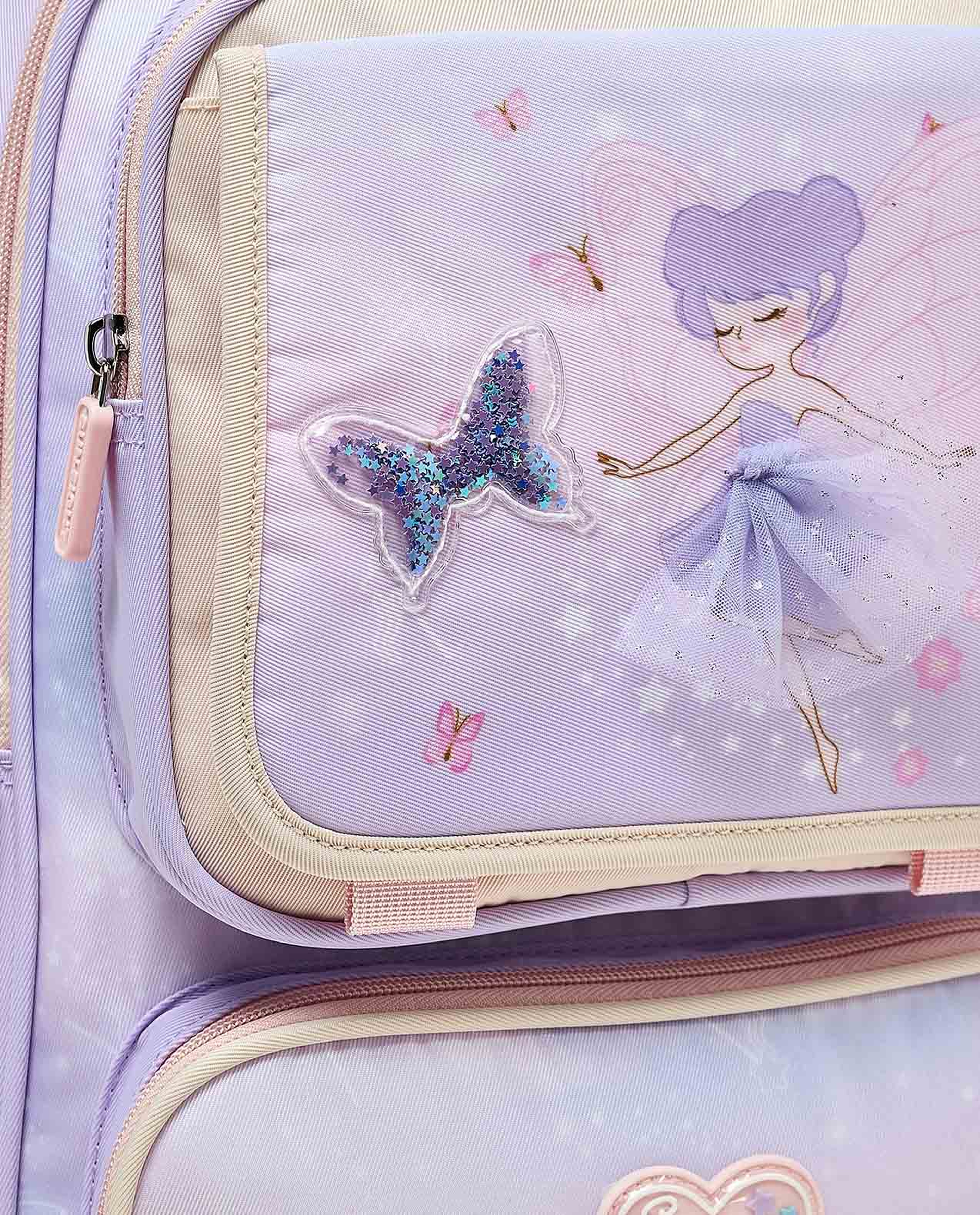 Appliqued Zip Around Backpack