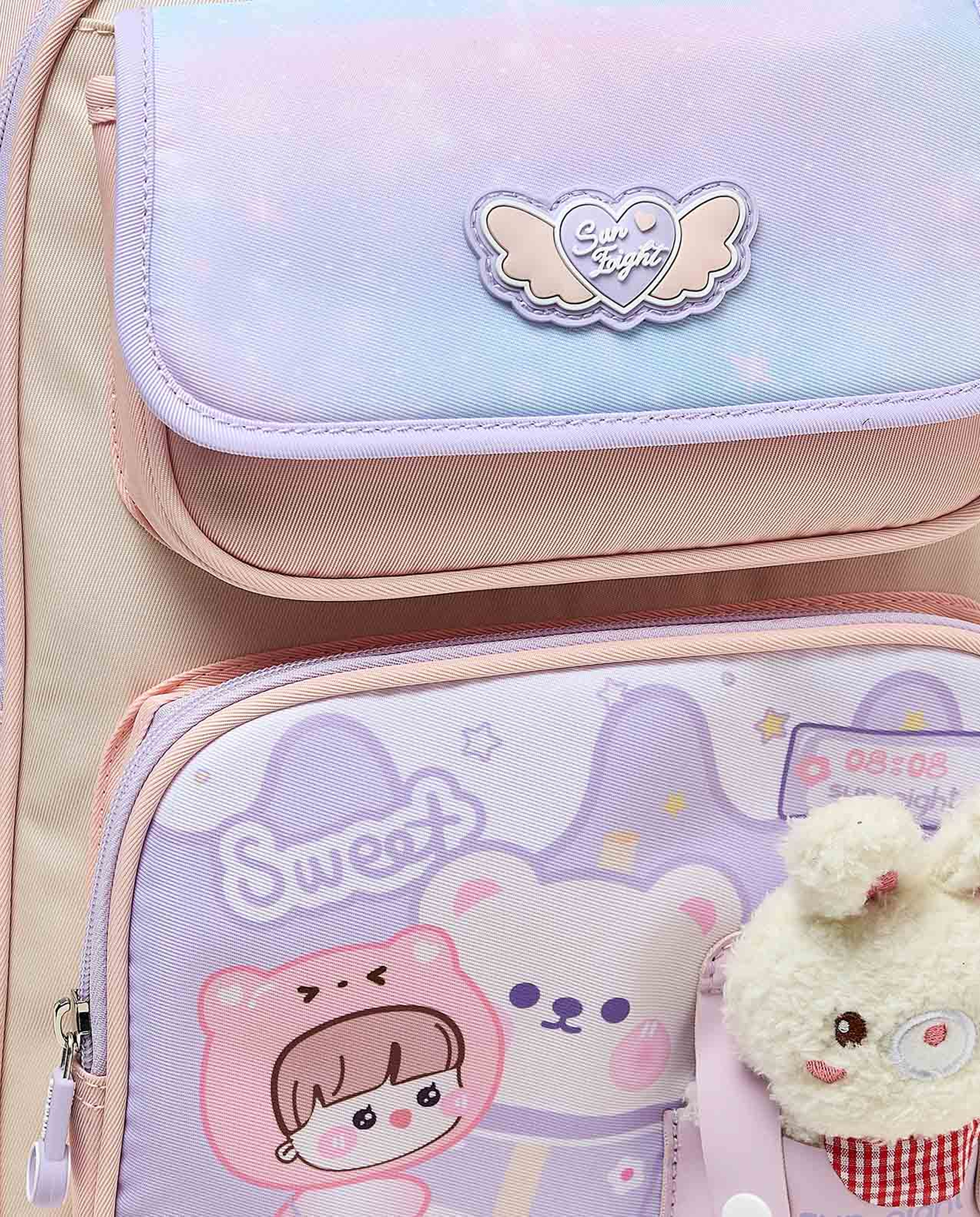 Appliqued Zip Around Backpack