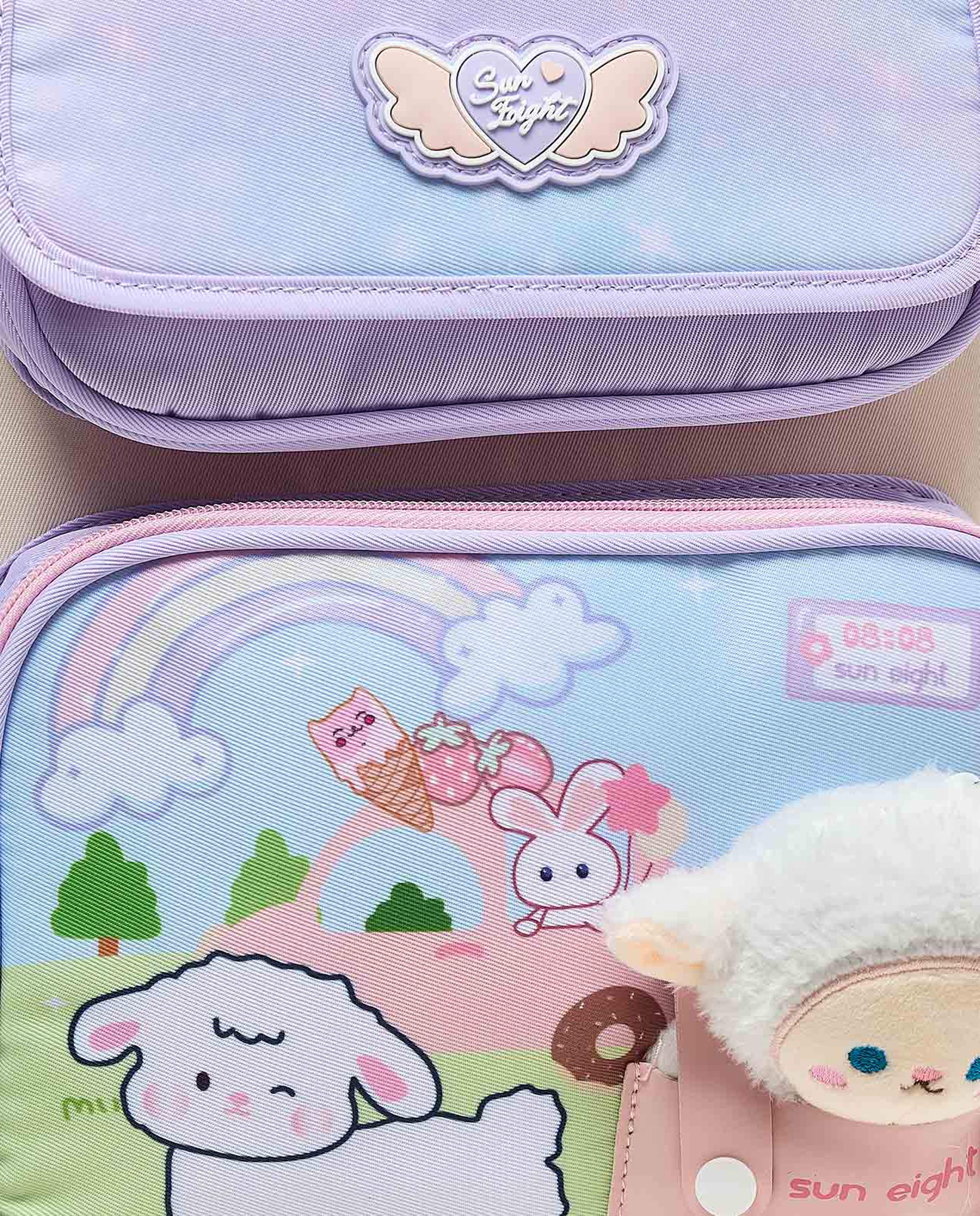 Appliqued Zip Around Backpack