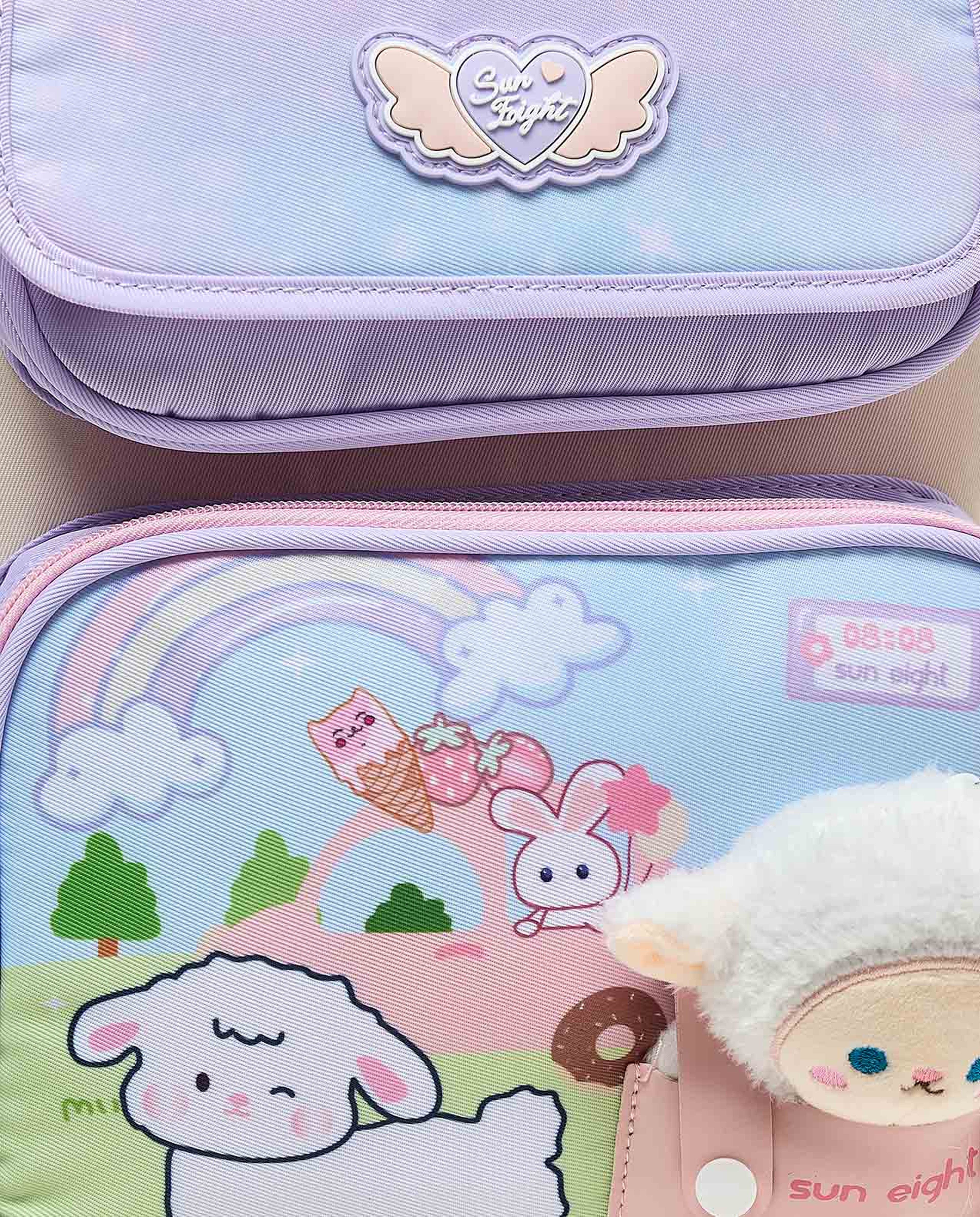 Appliqued Zip Around Backpack