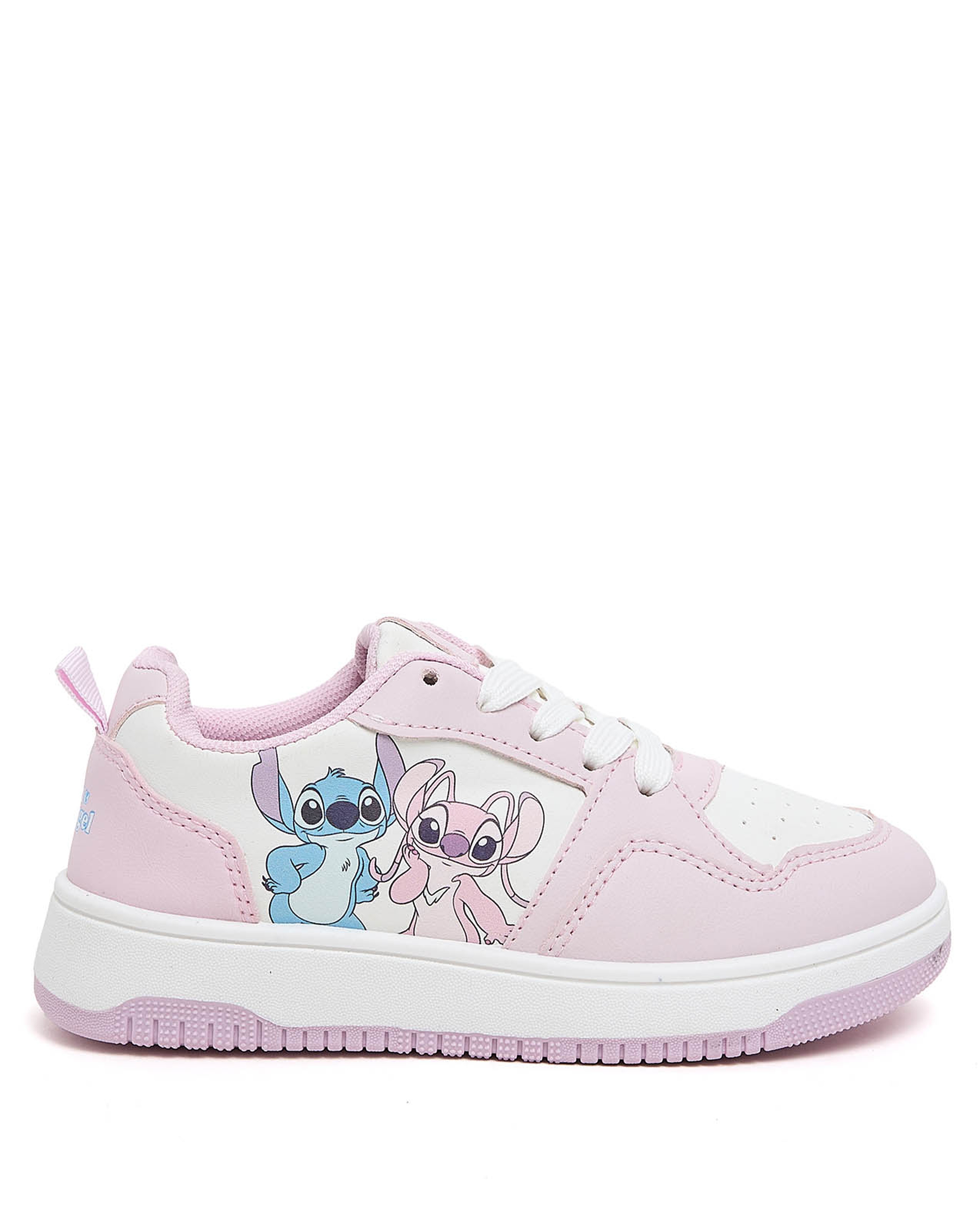 Stitch Printed Lace Up Sneakers