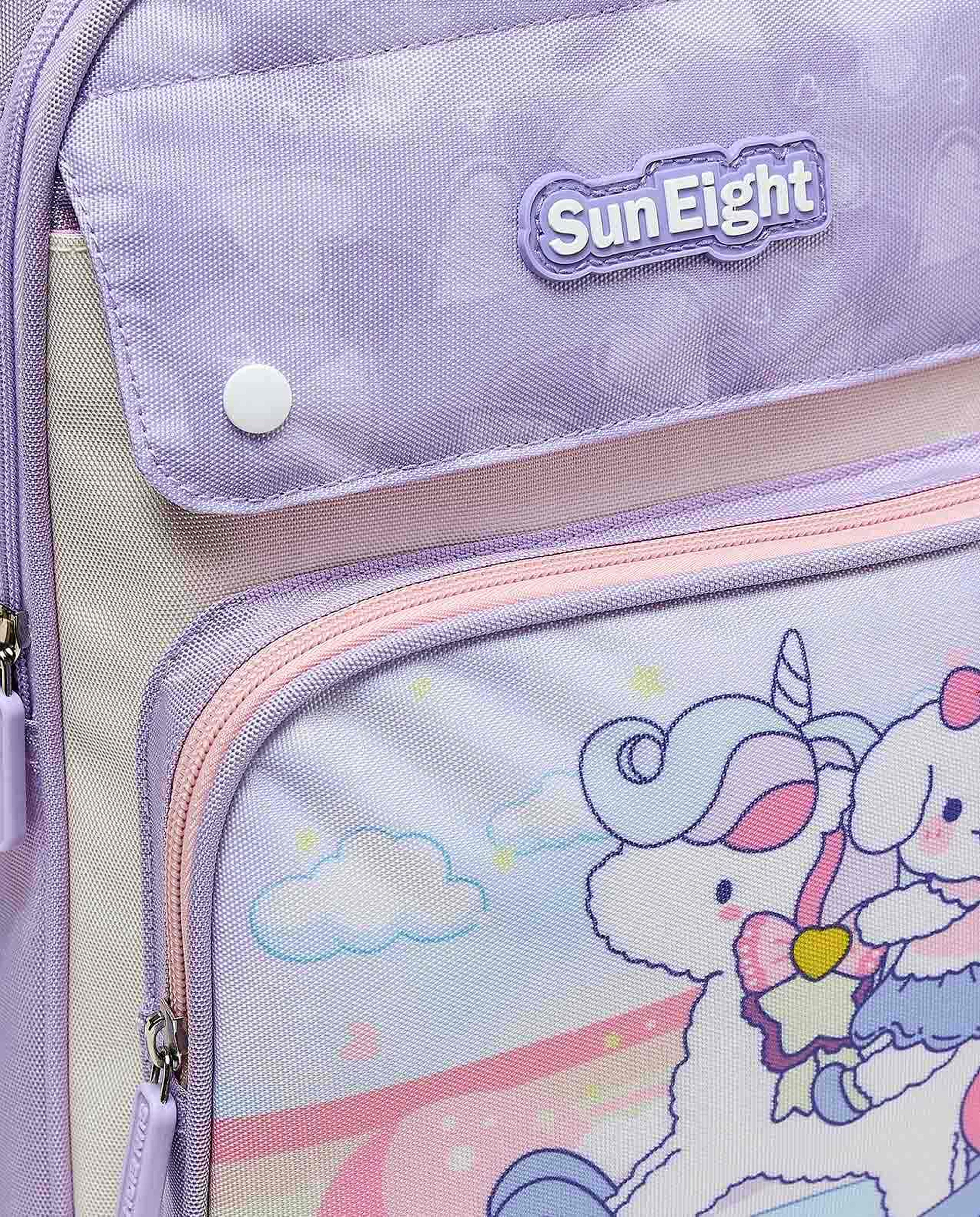 Unicorn Printed Zip Around Backpack
