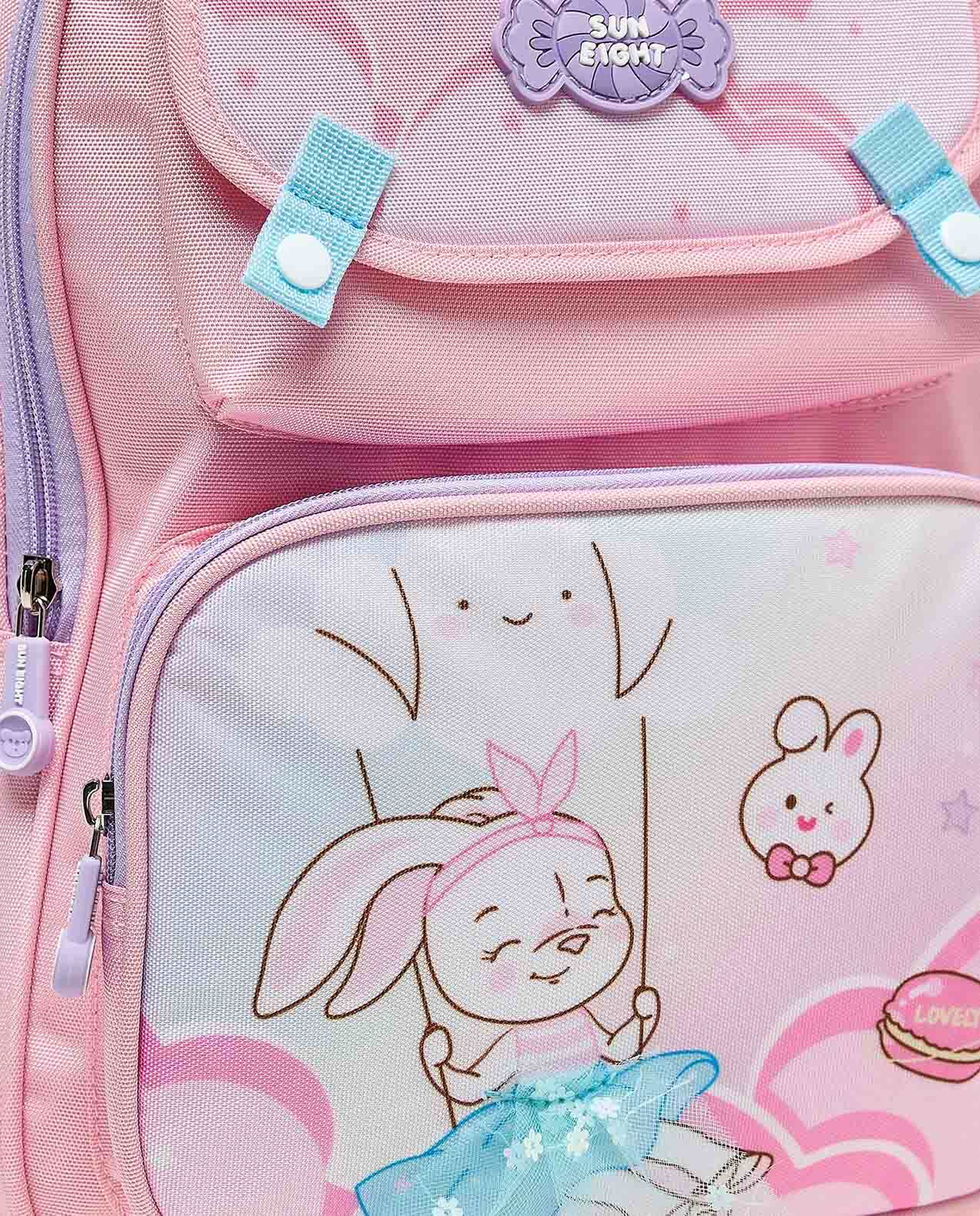 Appliqued Zip Around Backpack