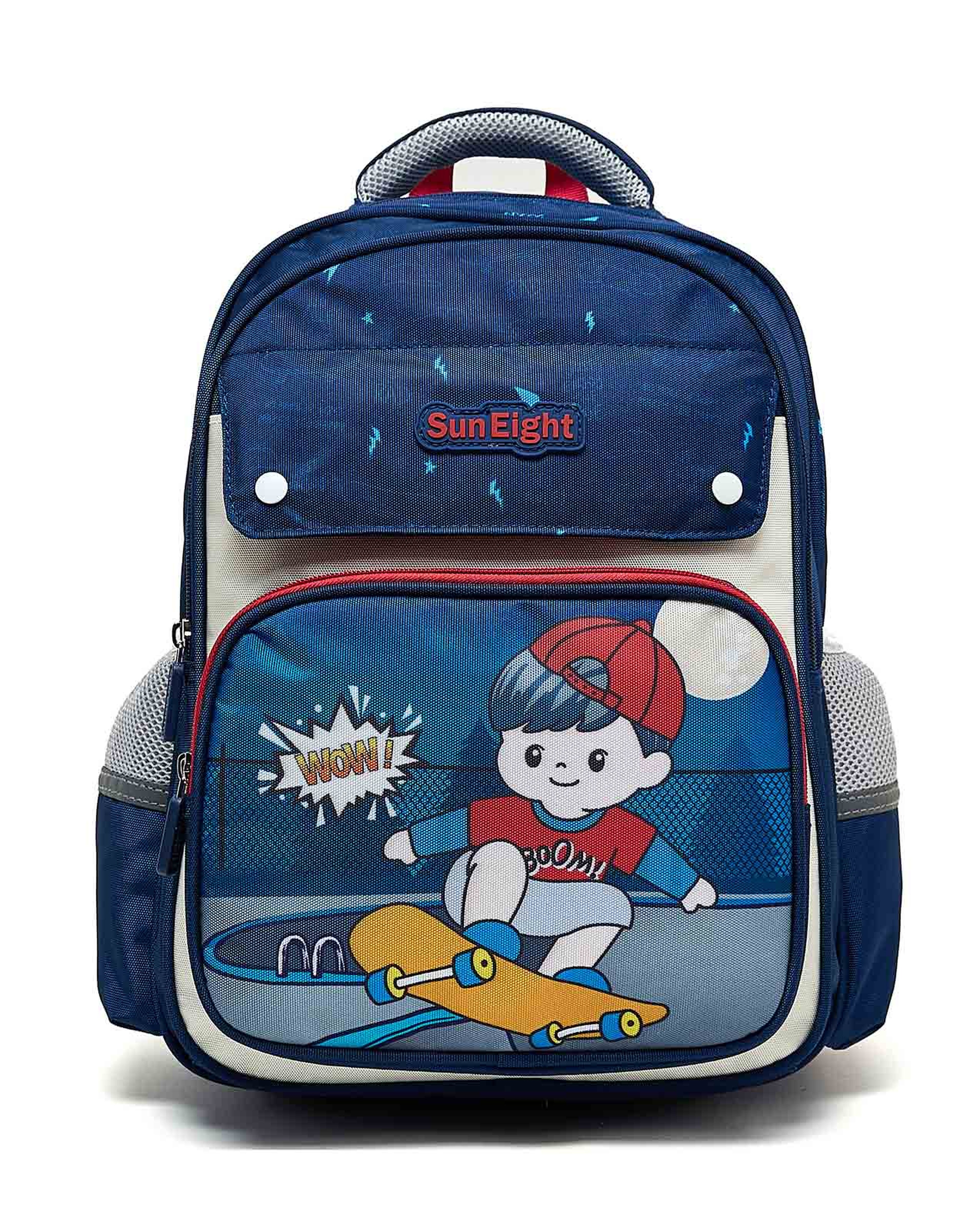 حقيبة ظهر بسحاب بطبعة