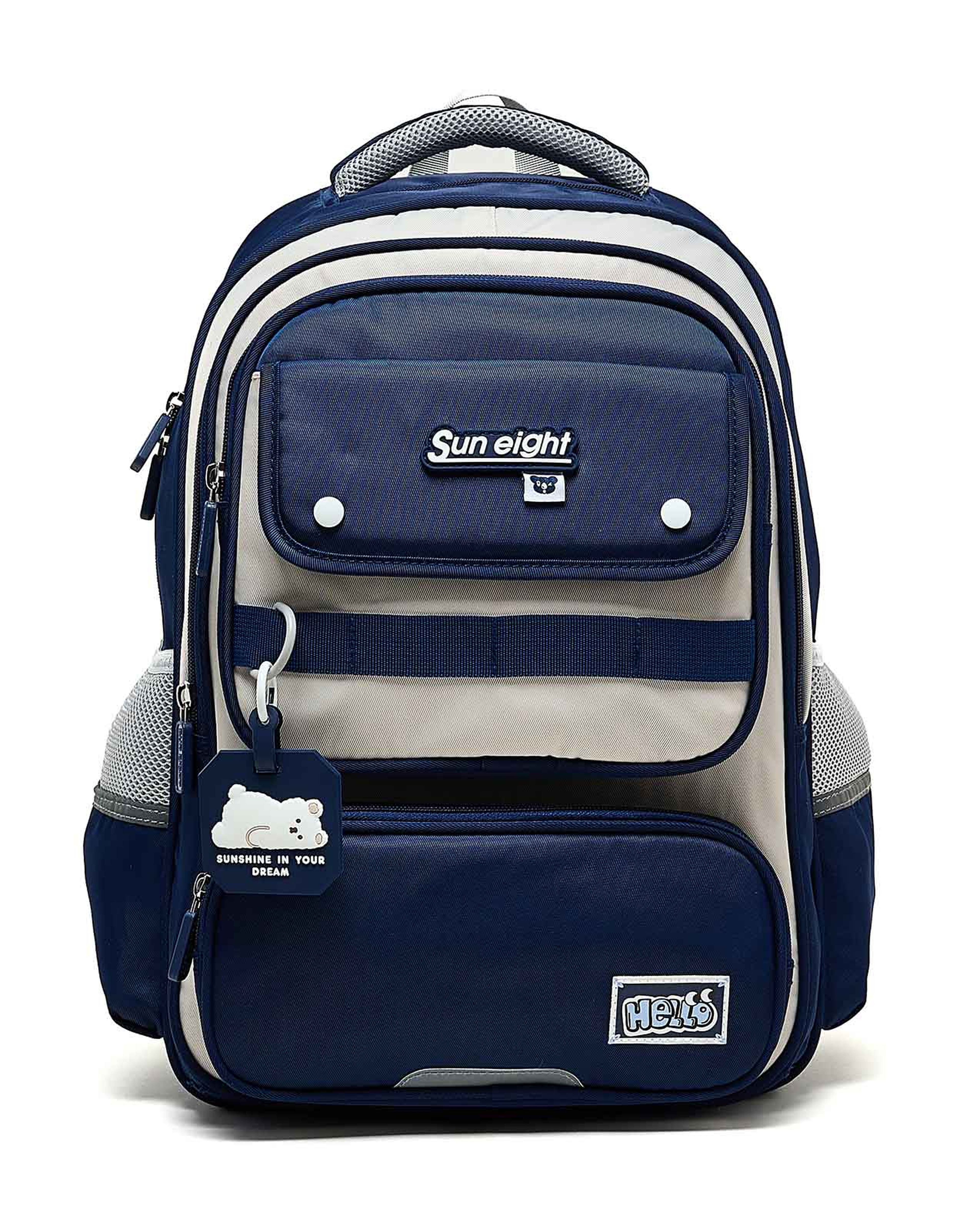 حقيبة ظهر بسحاب بألوان متناسقة