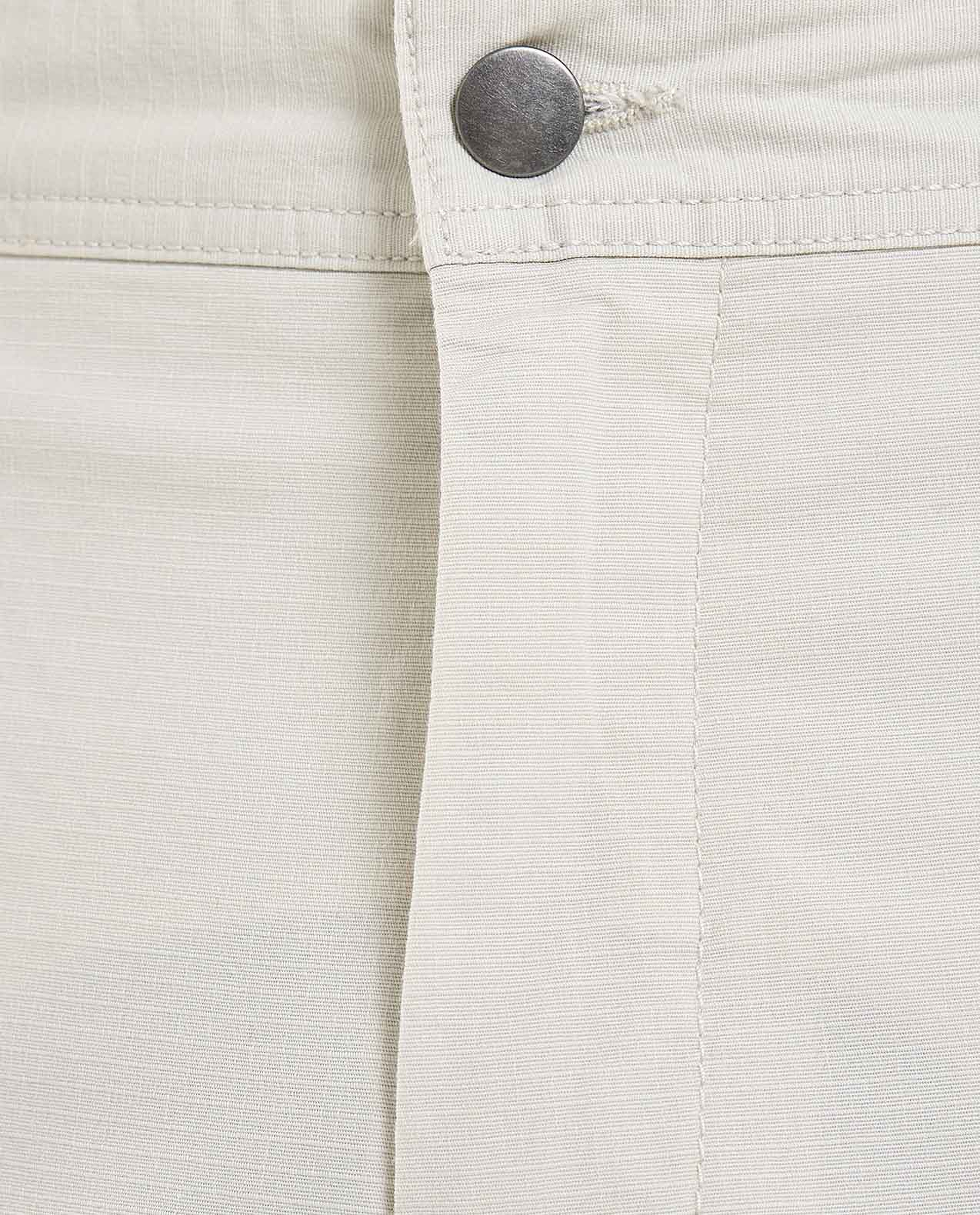 Solid Straight Fit Pants with Button Closure
