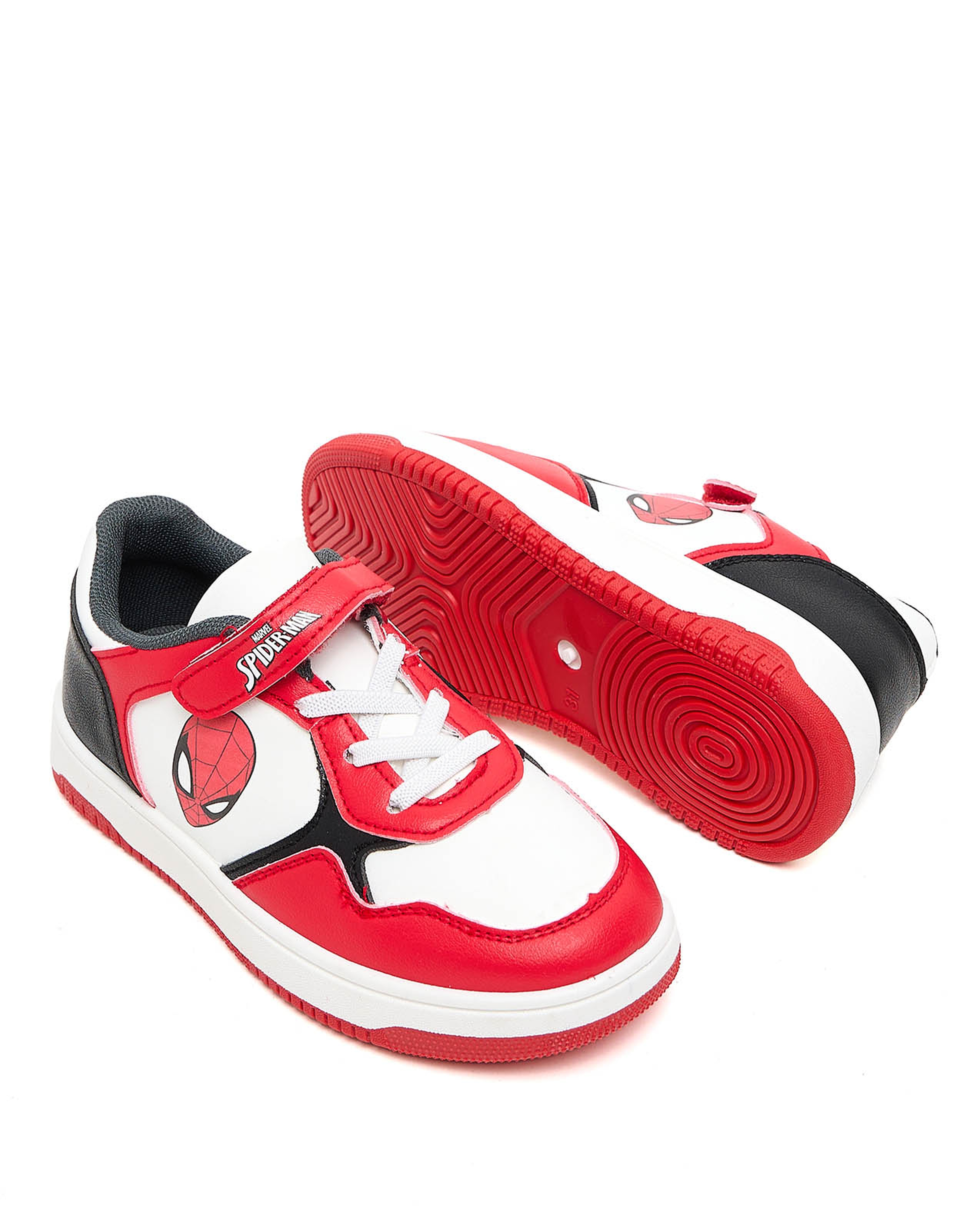 Spiderman Printed Velcro Closure Sneakers