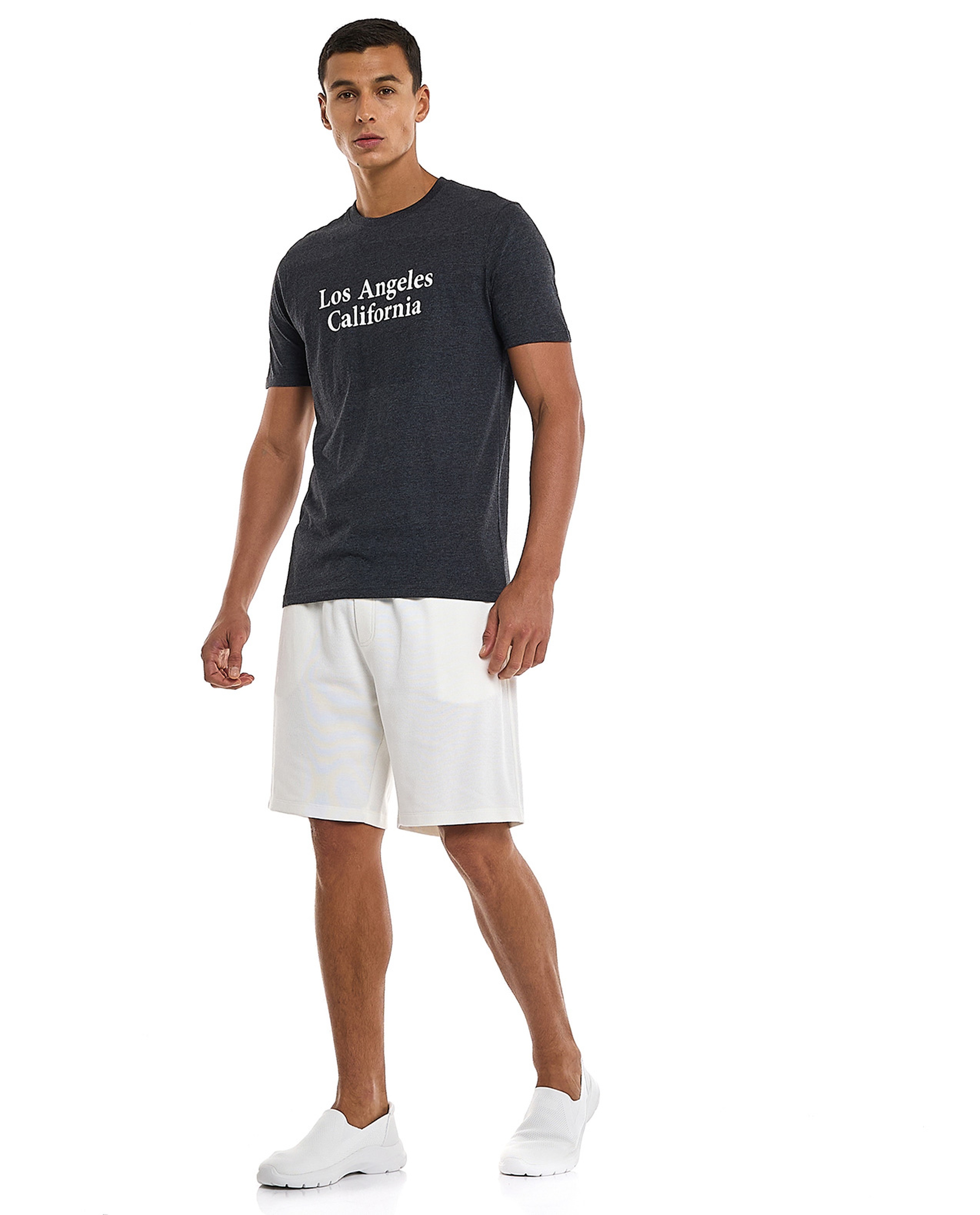 Knitted Shorts with Drawstring Waist