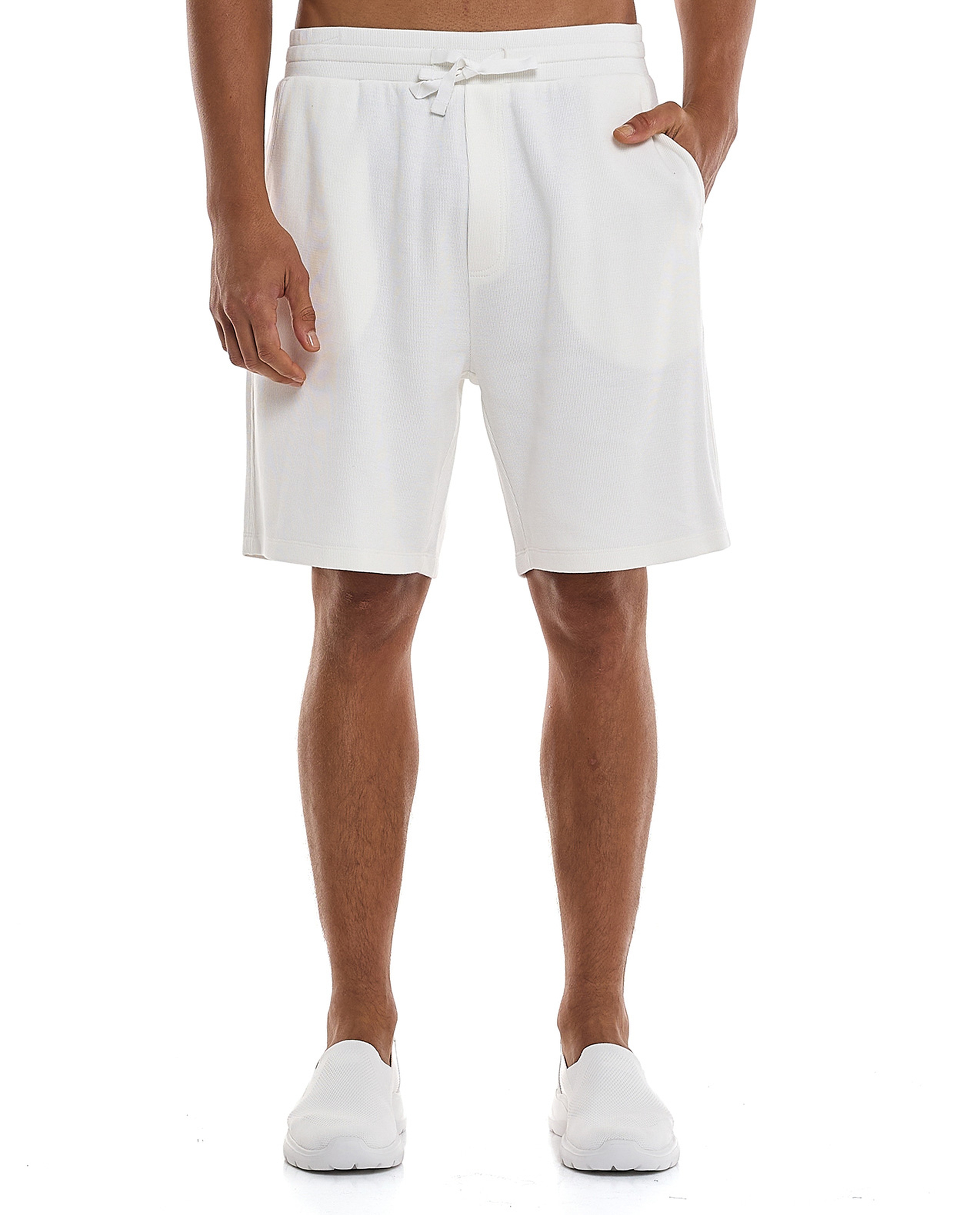 Knitted Shorts with Drawstring Waist