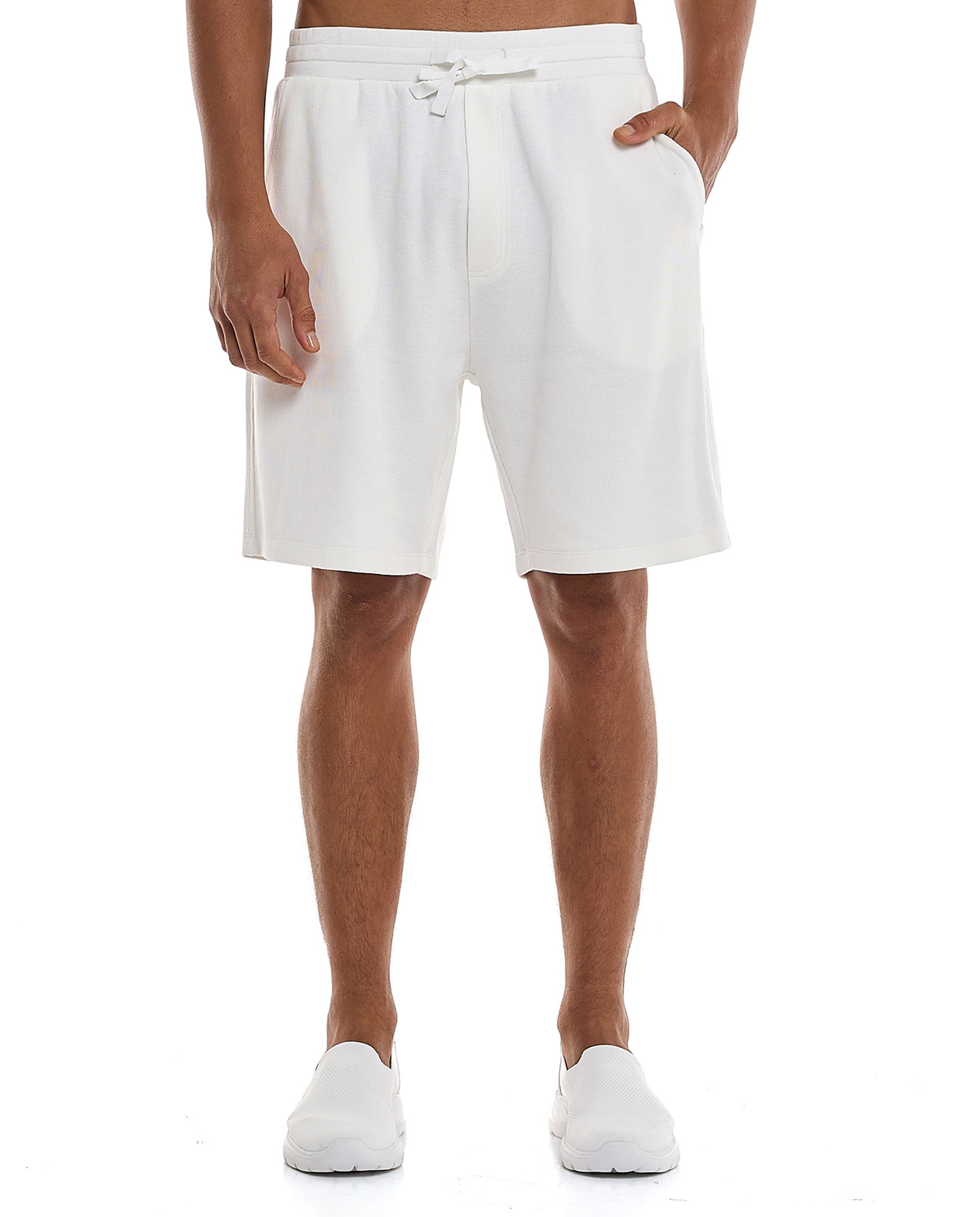 Knitted Shorts with Drawstring Waist