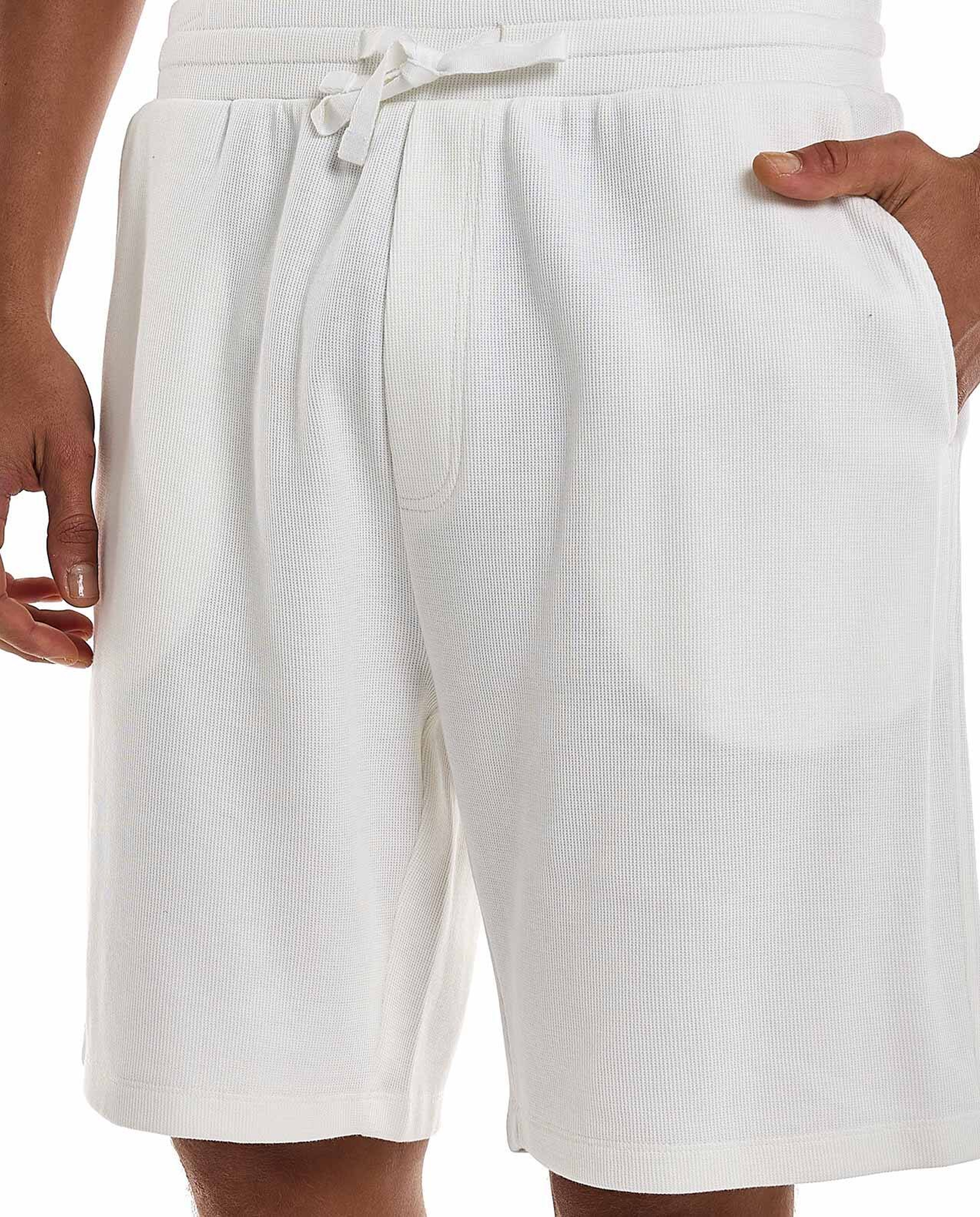 Knitted Shorts with Drawstring Waist