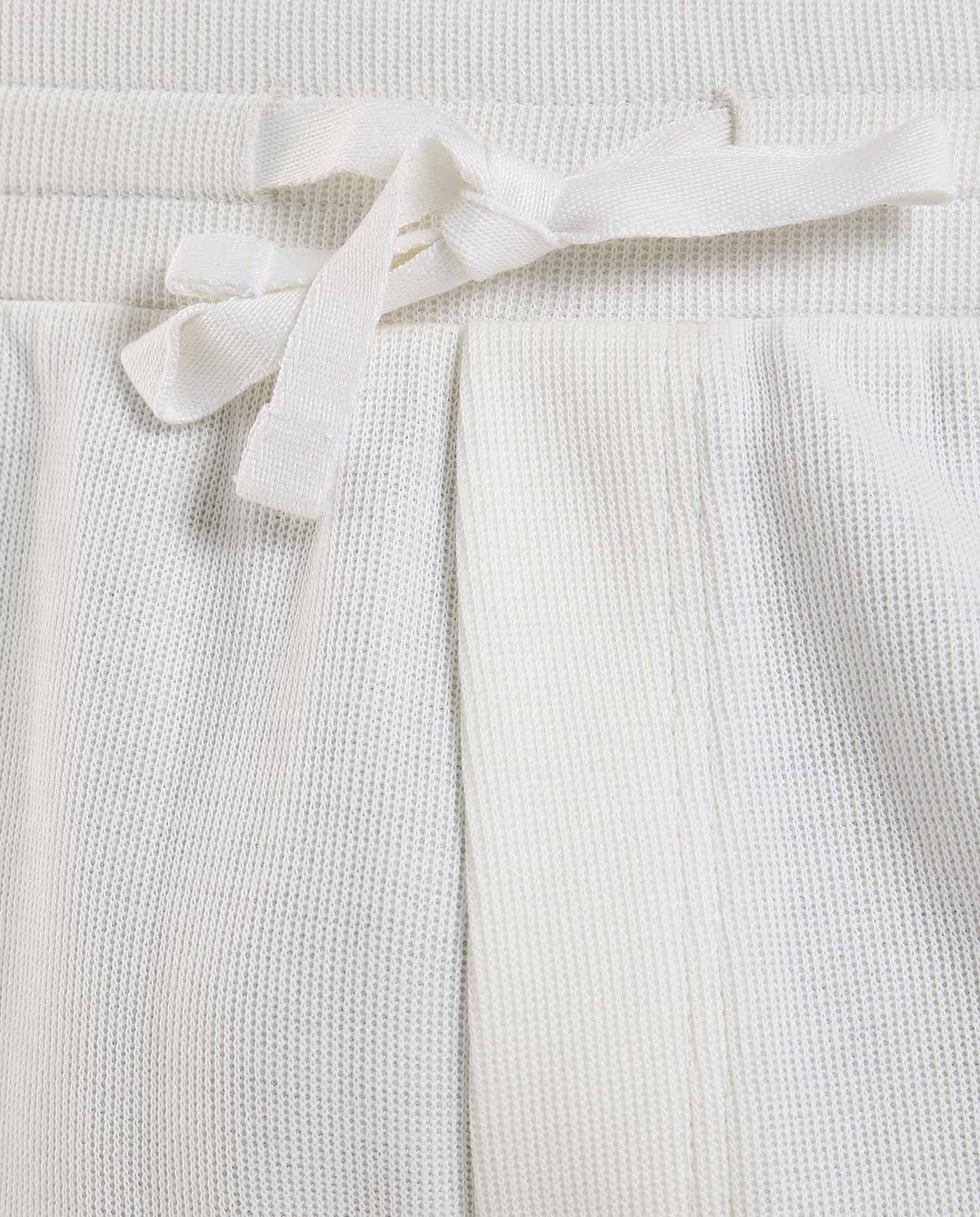 Knitted Shorts with Drawstring Waist