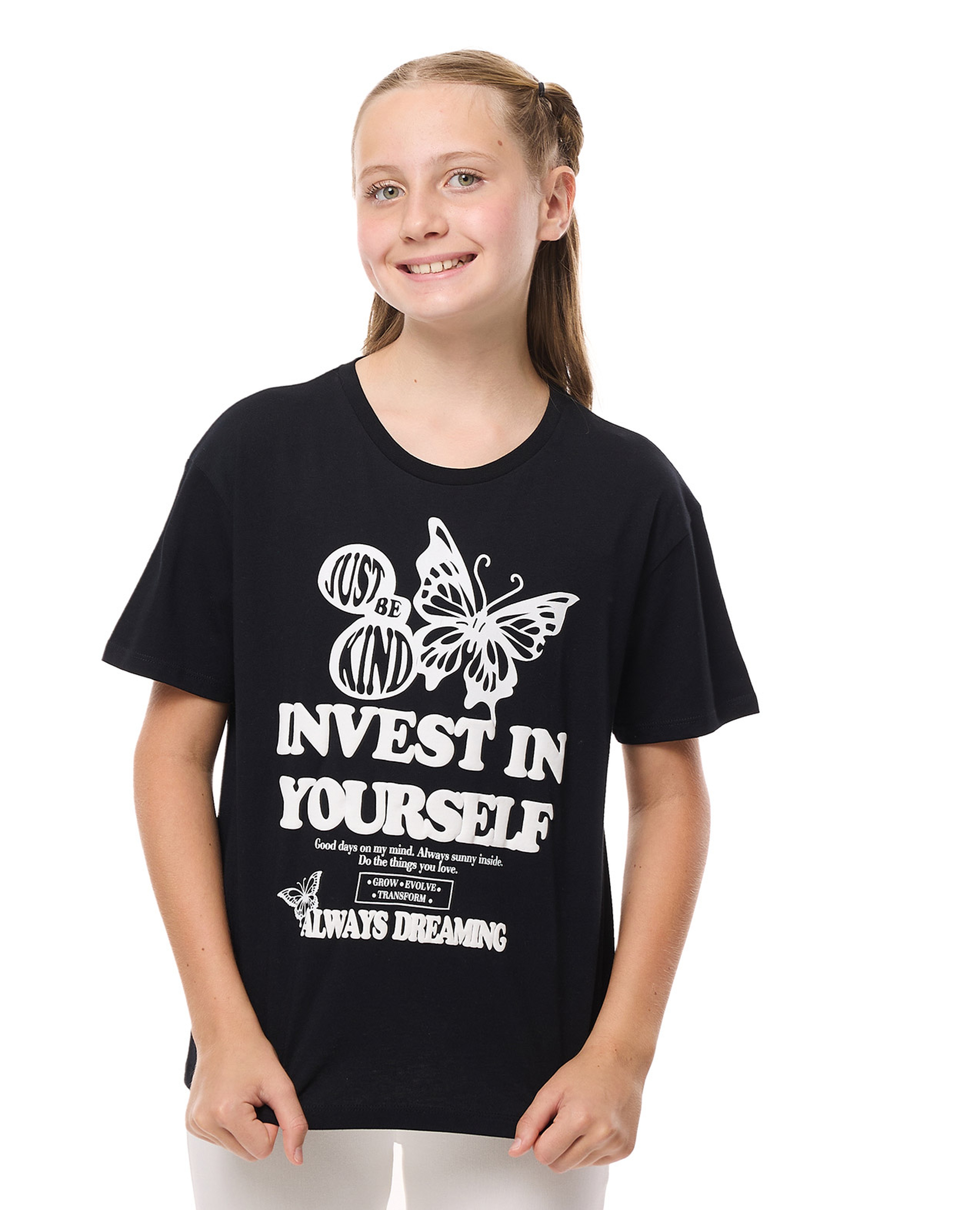 Printed T-Shirt with Crew Neck and Short Sleeves