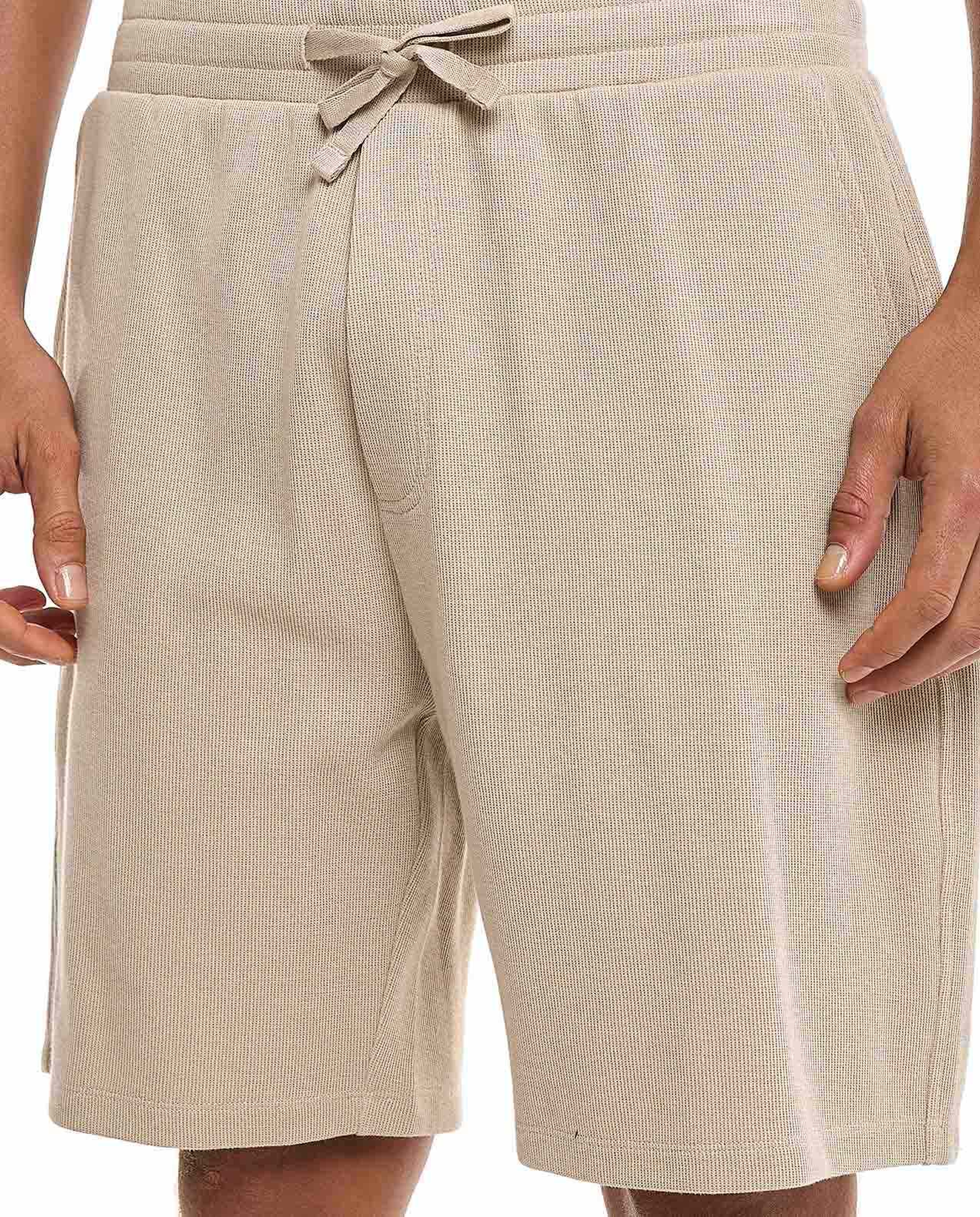 Knitted Shorts with Drawstring Waist