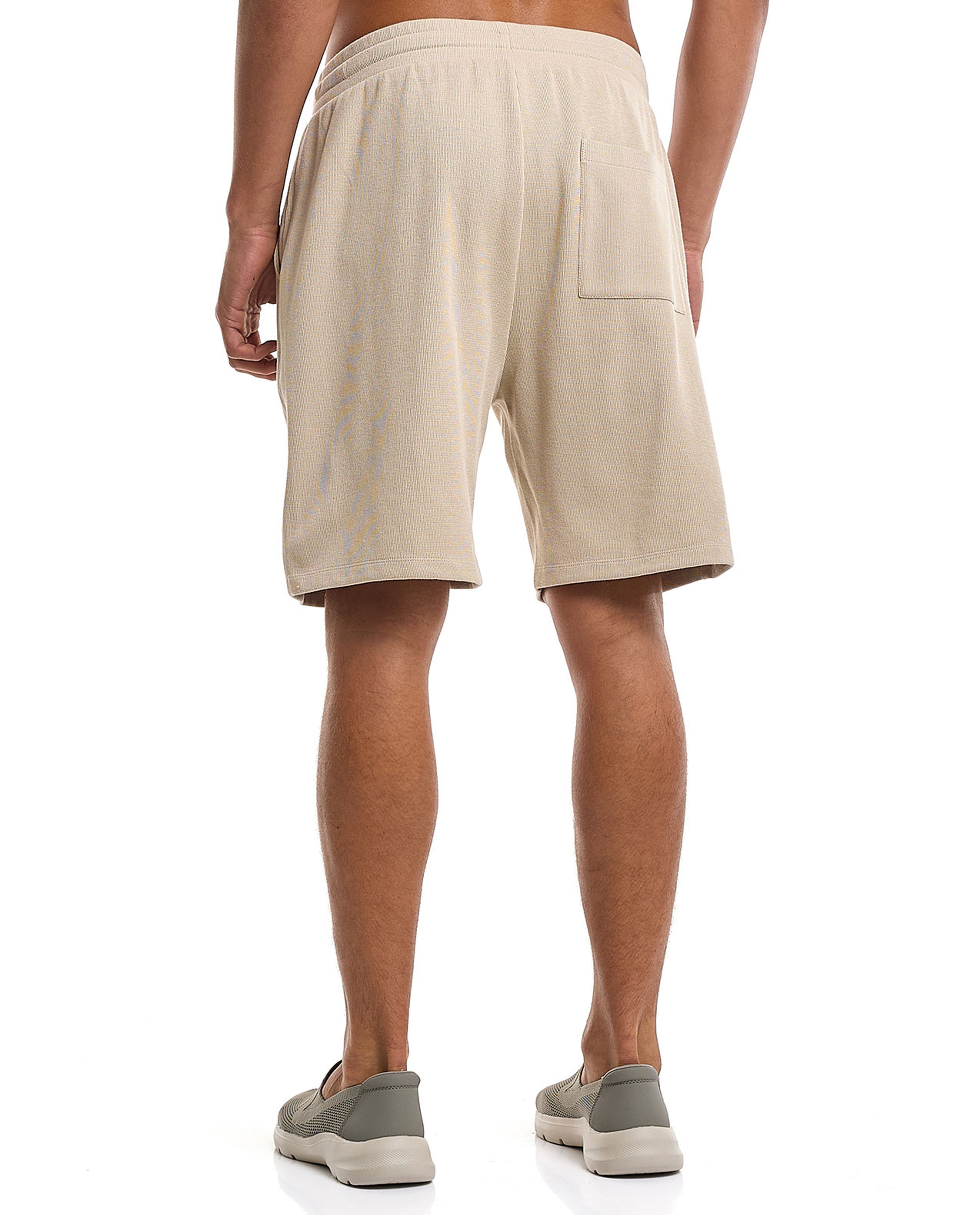 Knitted Shorts with Drawstring Waist