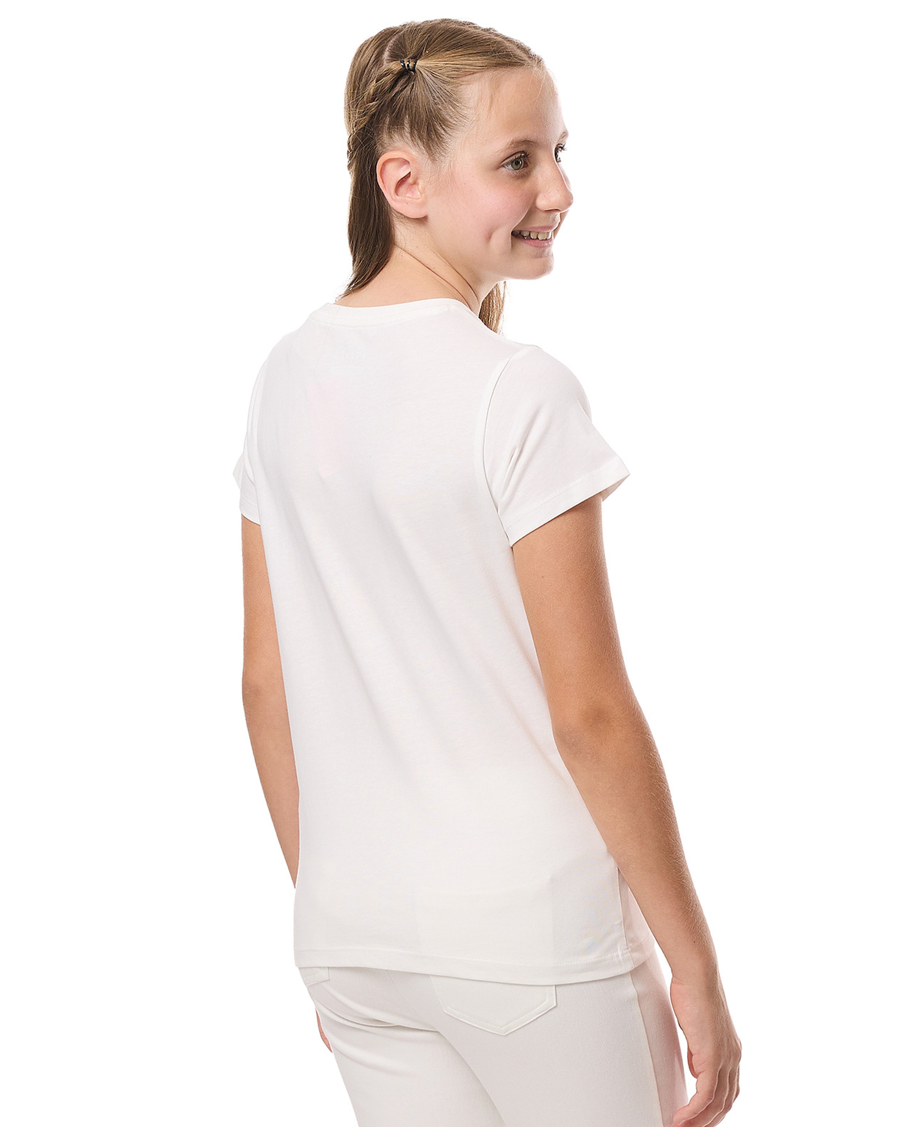 Printed T-Shirt with Crew Neck and Short Sleeves